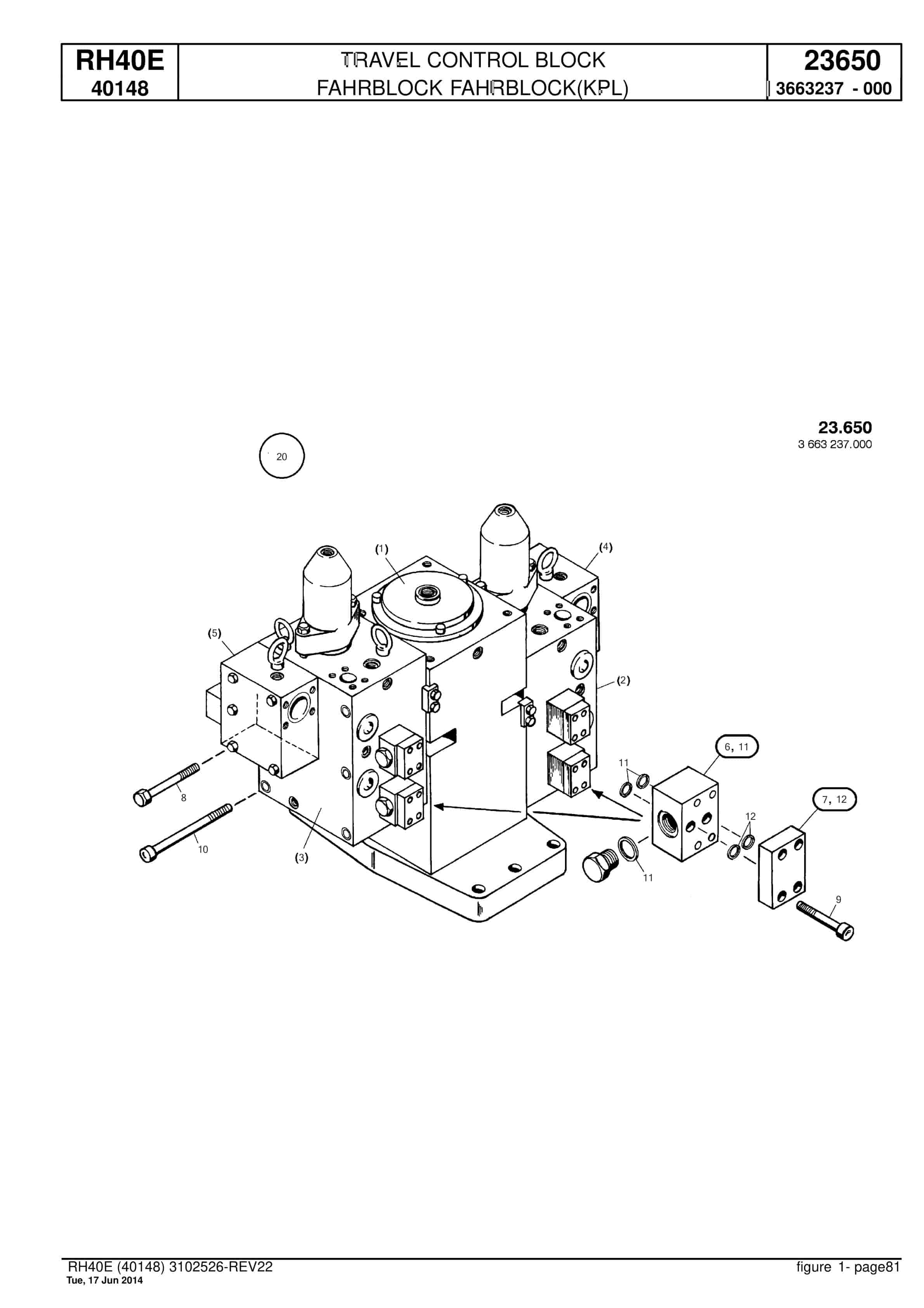 Caterpillar 6015 FS Hydraulic Shovel Spare Parts Manual BI015783-2