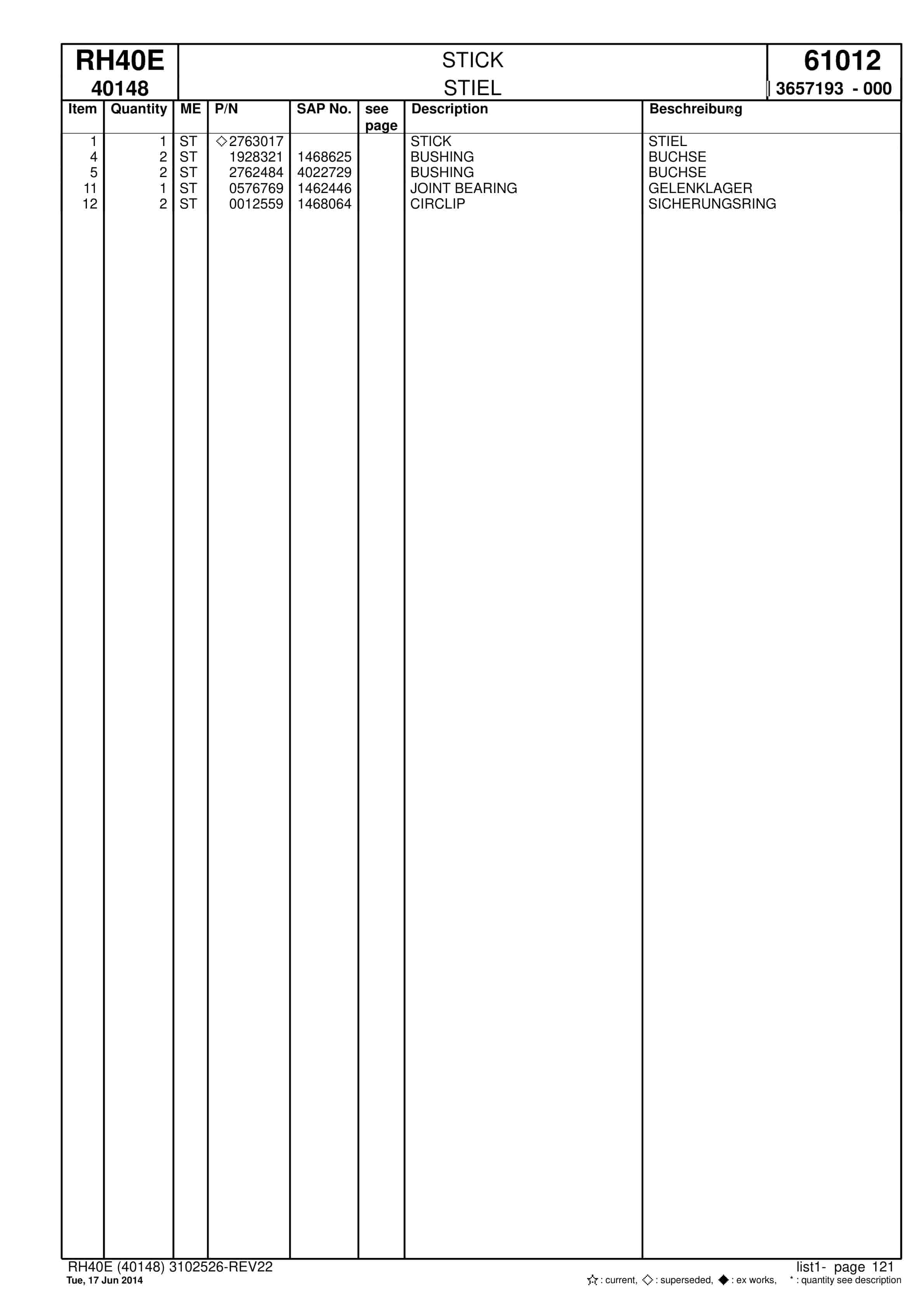 Caterpillar 6015 FS Hydraulic Shovel Spare Parts Manual BI015783-4