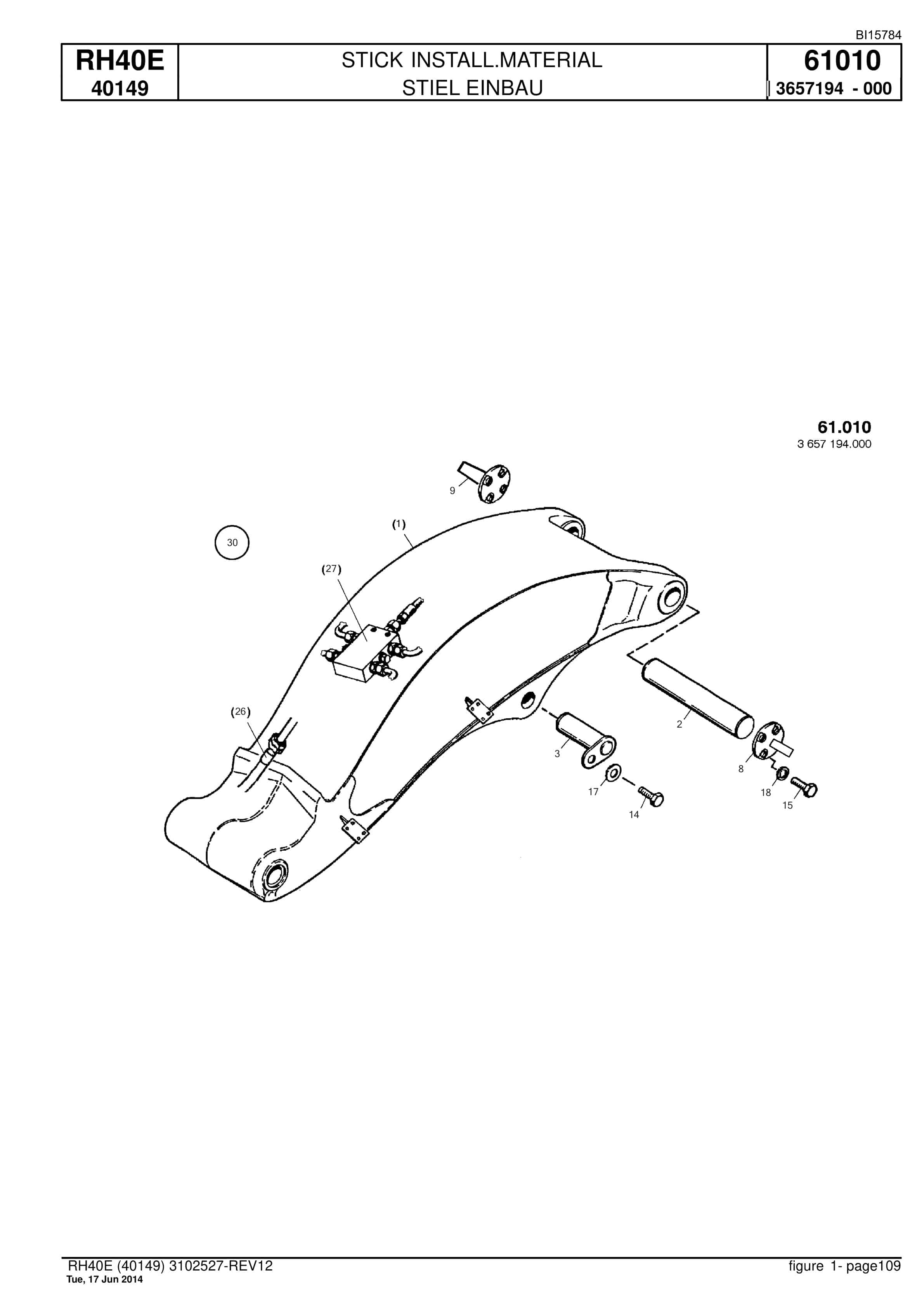 Caterpillar 6015 FS Hydraulic Shovel Spare Parts Manual BI015784-4