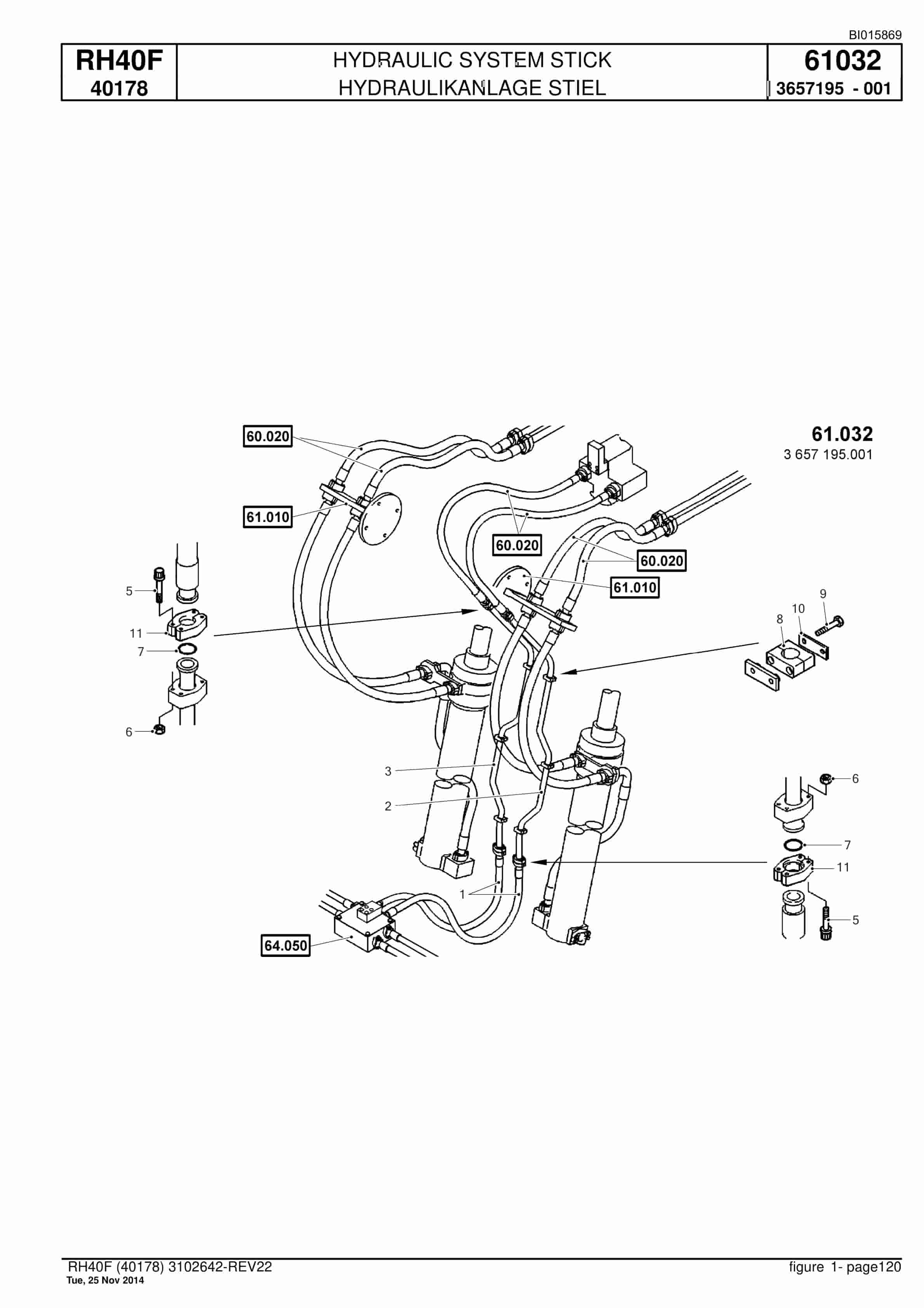 Caterpillar 6015 FS Hydraulic Shovel Spare Parts Manual BI015869-4