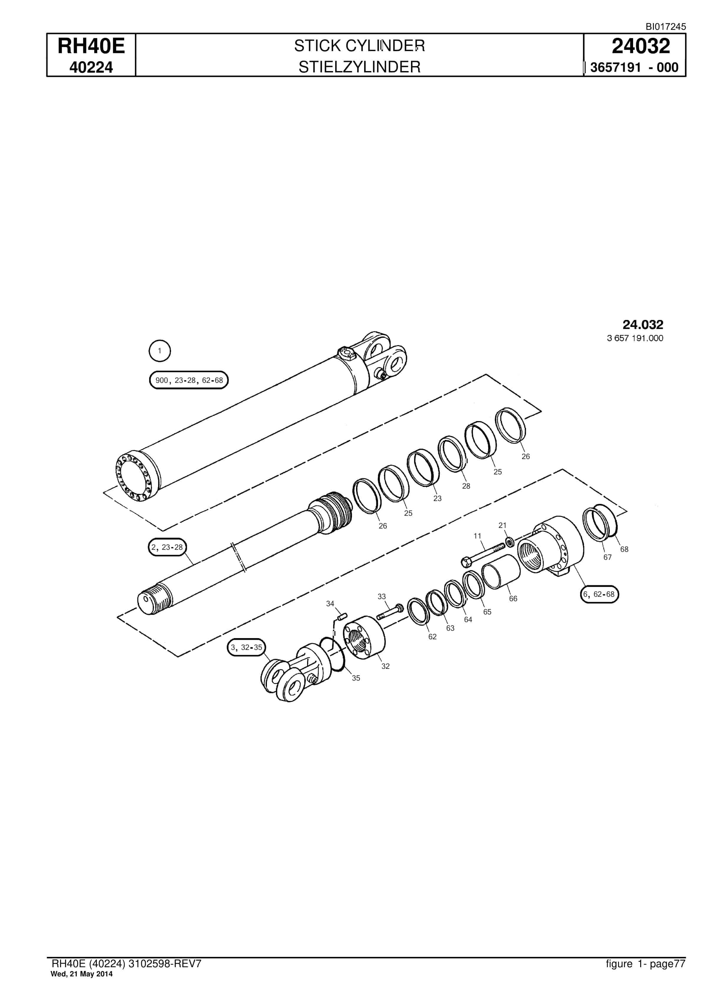 Caterpillar 6015 FS Hydraulic Shovel Spare Parts Manual BI017245-2