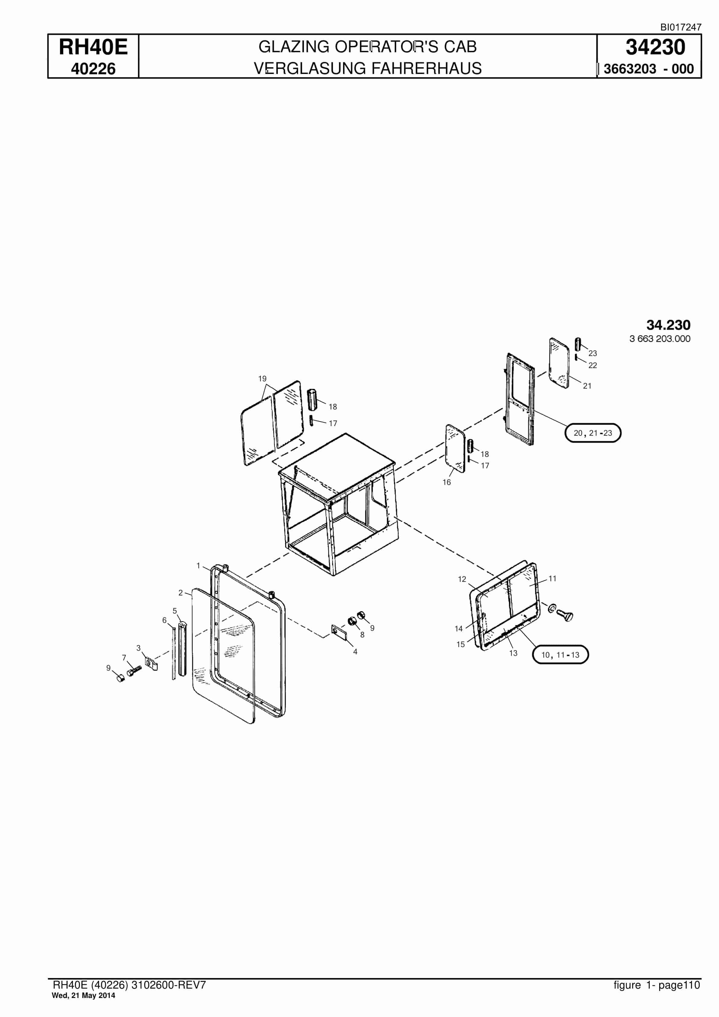 Caterpillar 6015 FS Hydraulic Shovel Spare Parts Manual BI017247-3