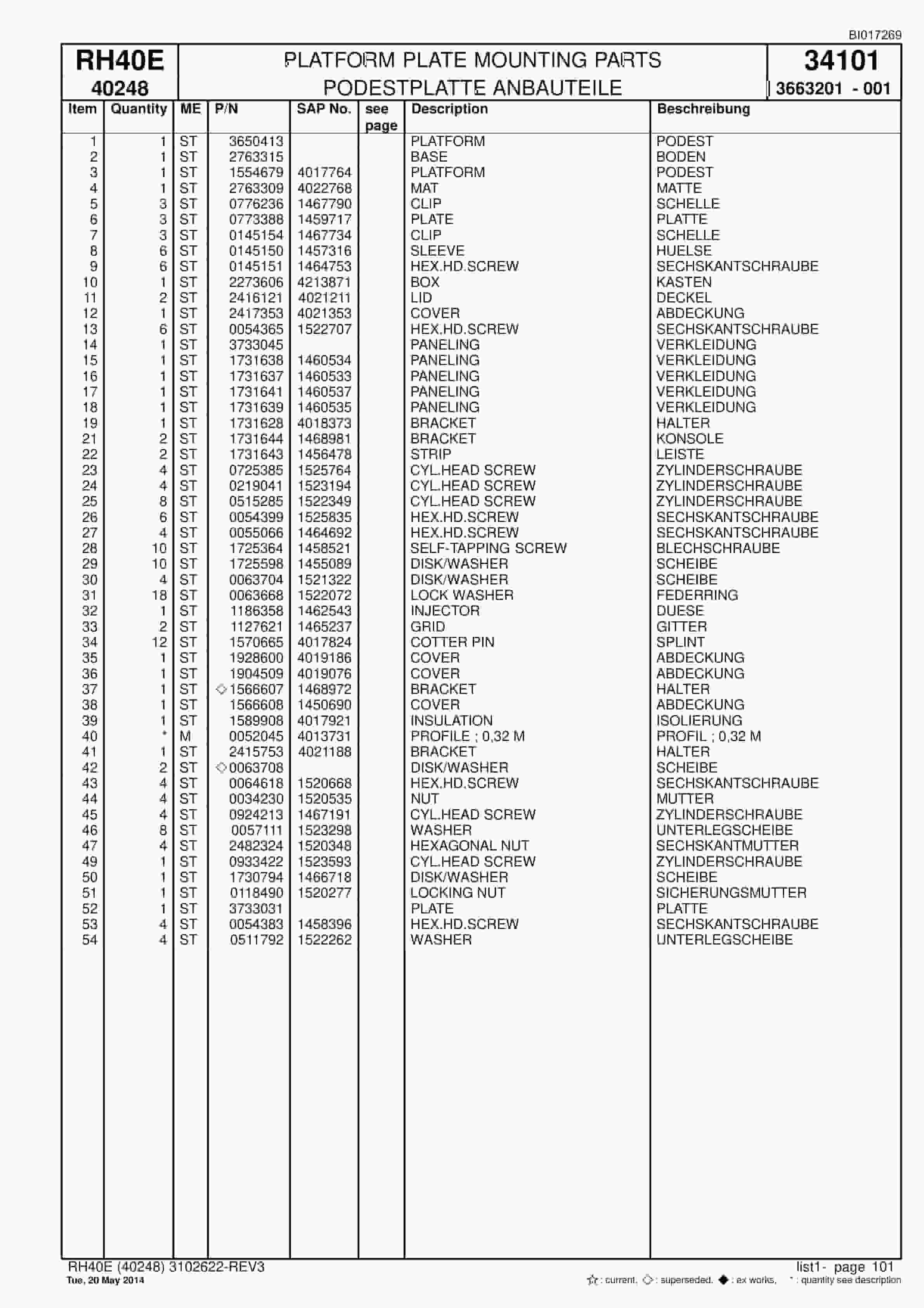 Caterpillar 6015 FS Hydraulic Shovel Spare Parts Manual BI017269-3