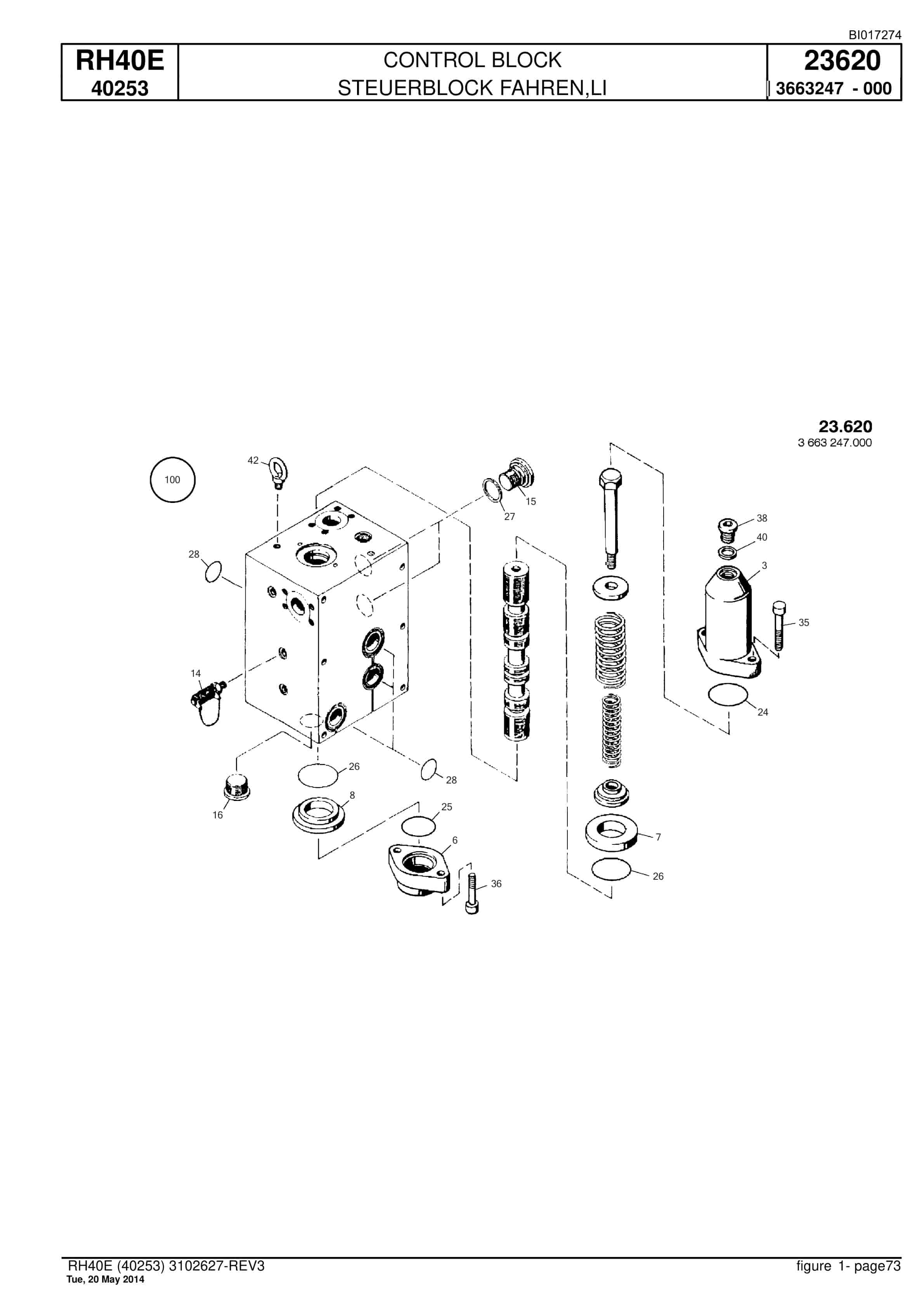 Caterpillar 6015 FS Hydraulic Shovel Spare Parts Manual BI017274-2