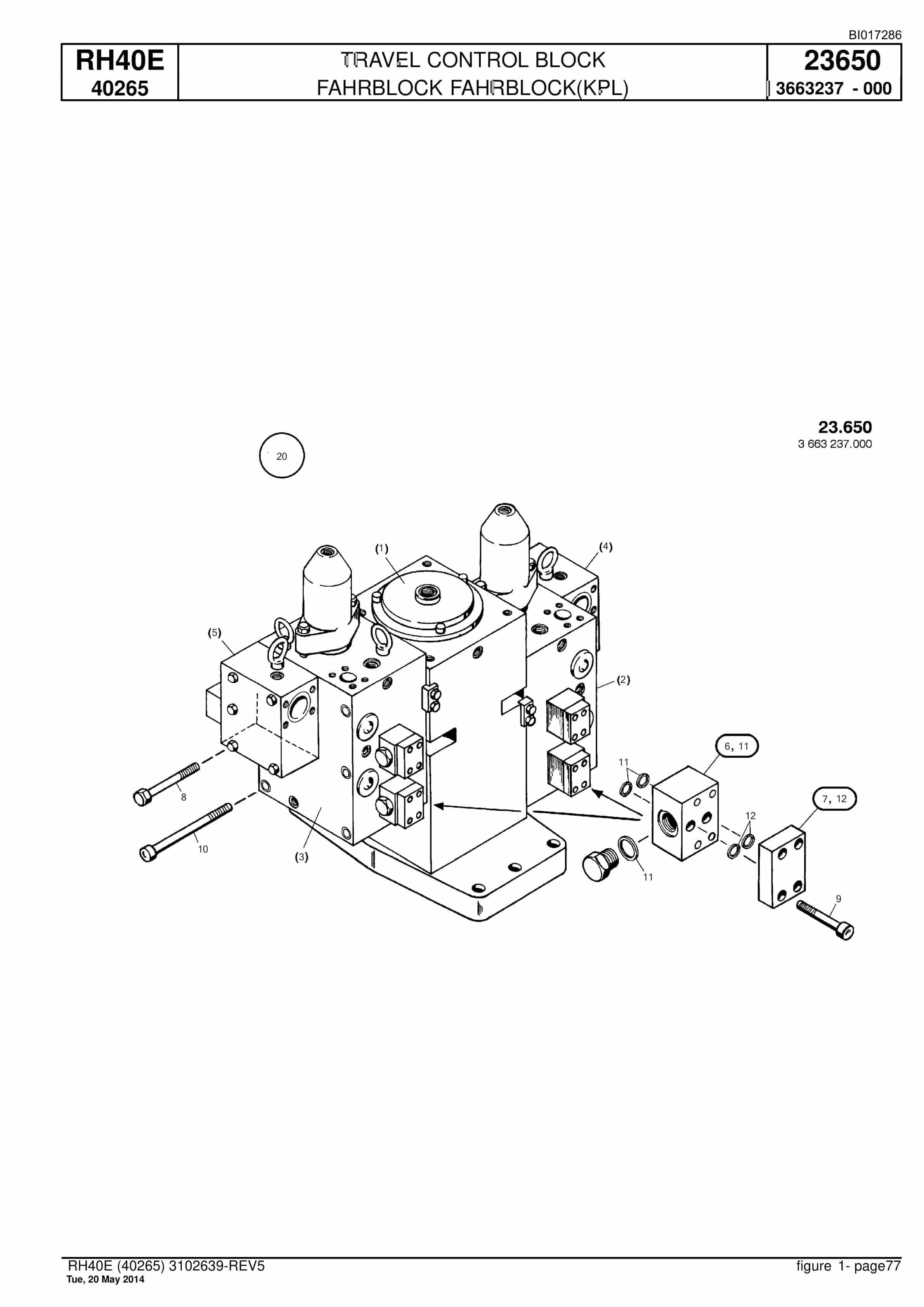 Caterpillar 6015 FS Hydraulic Shovel Spare Parts Manual BI017286-2