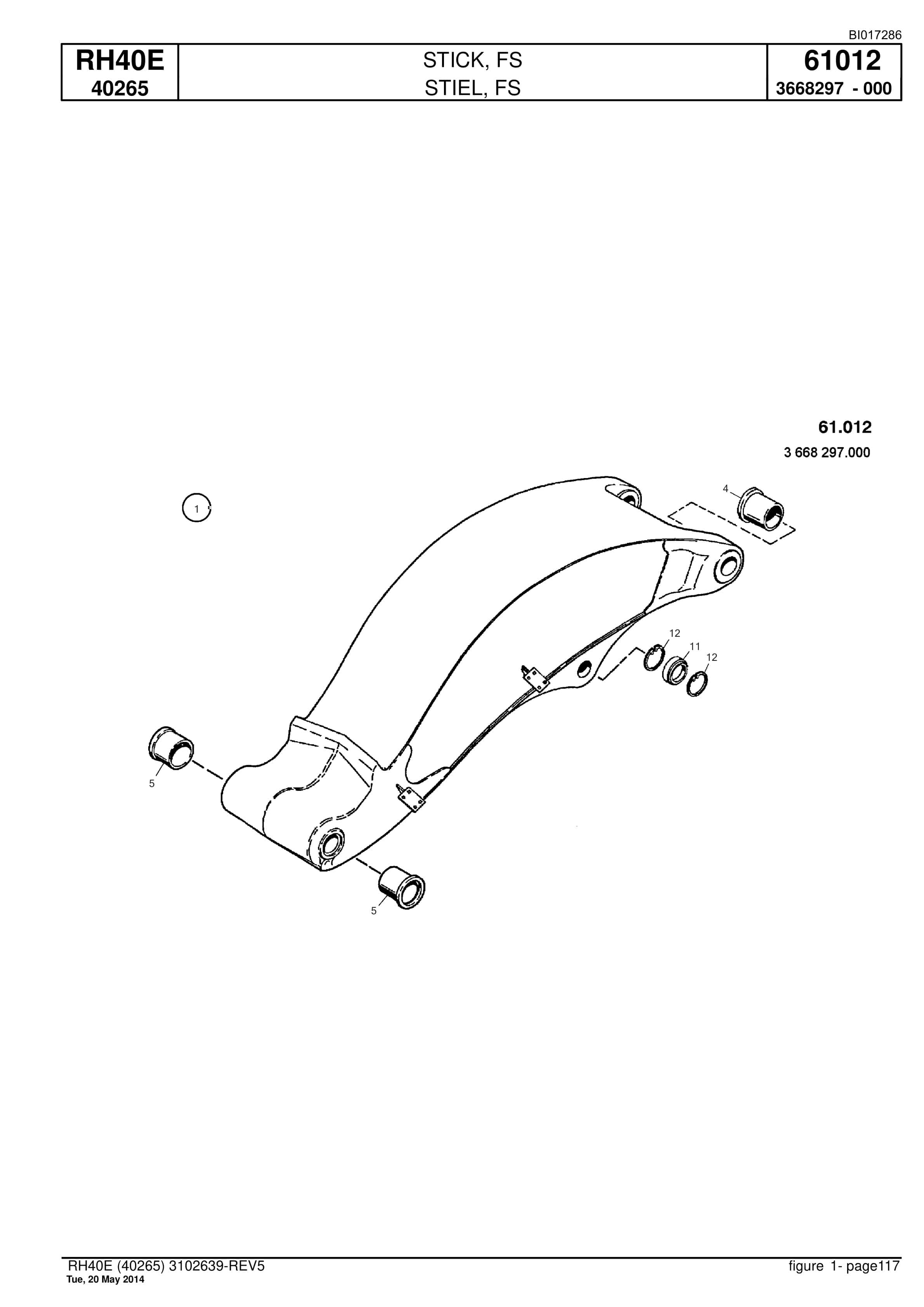 Caterpillar 6015 FS Hydraulic Shovel Spare Parts Manual BI017286-4
