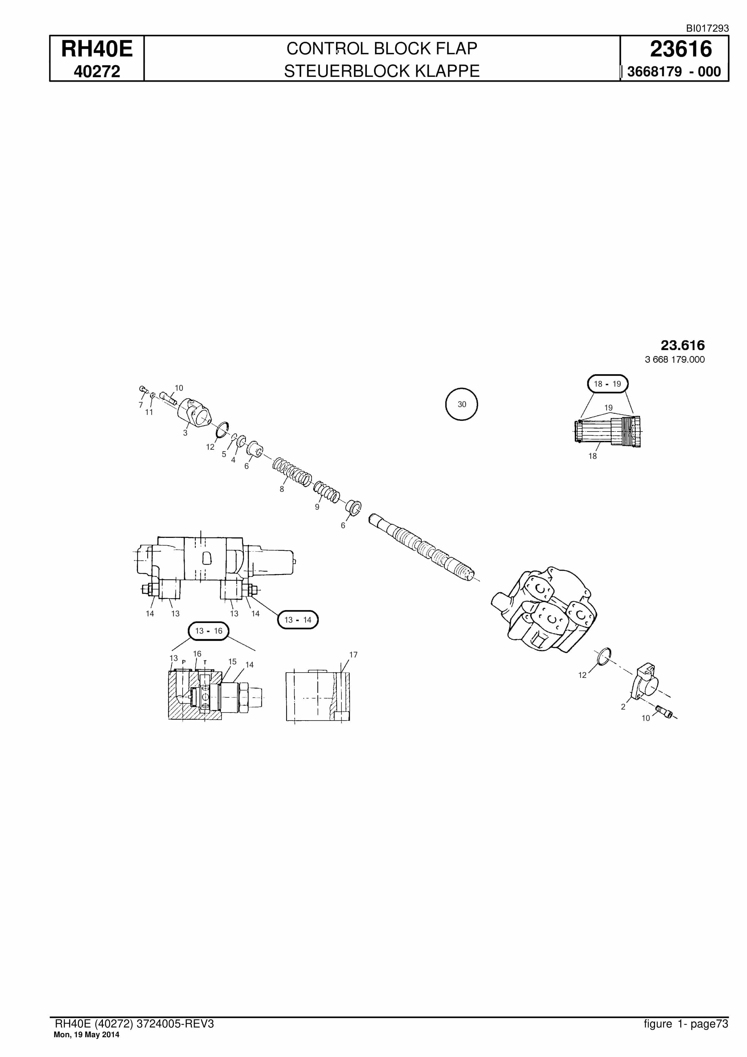 Caterpillar 6015 FS Hydraulic Shovel Spare Parts Manual BI017293-2