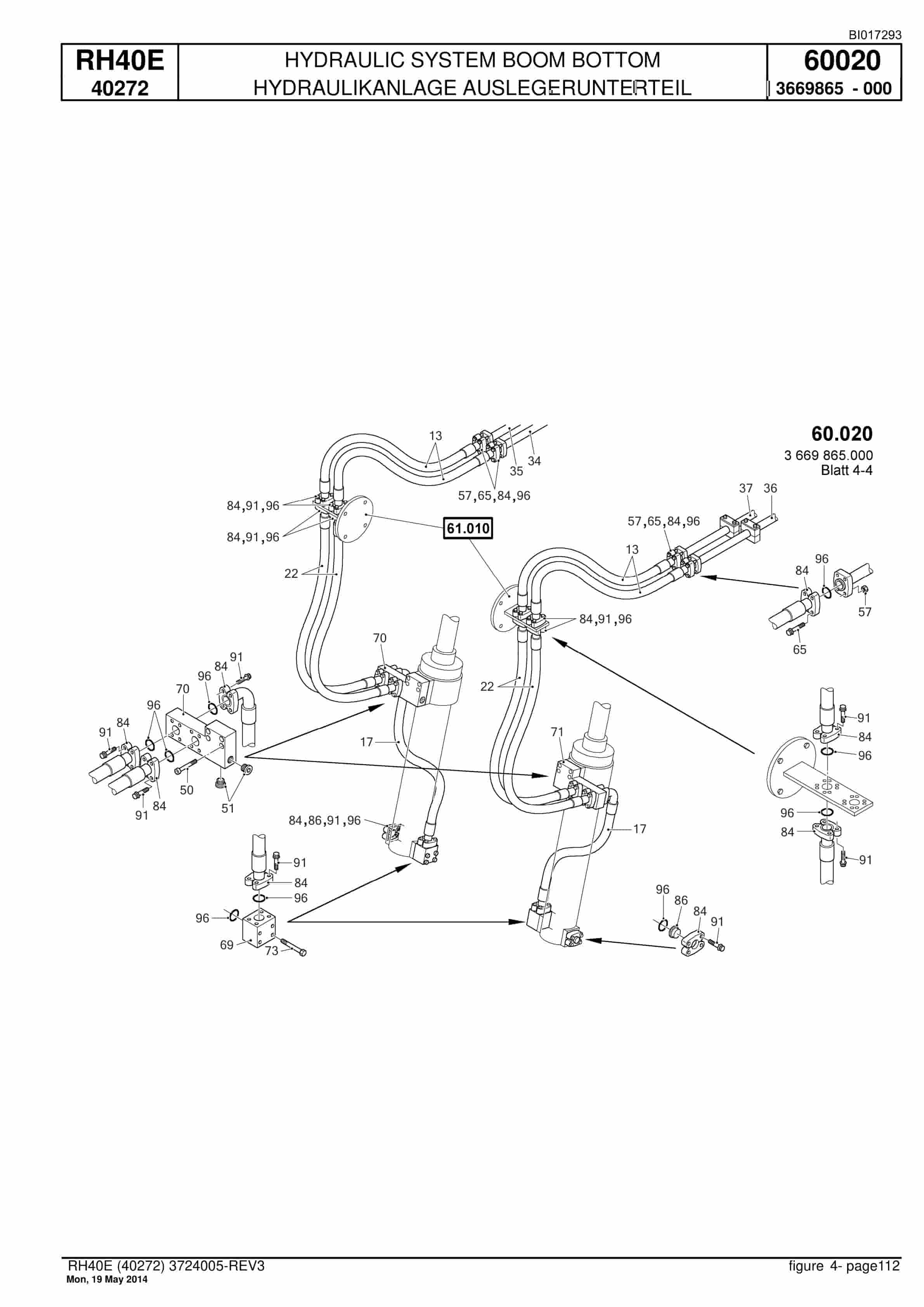 Caterpillar 6015 FS Hydraulic Shovel Spare Parts Manual BI017293-4