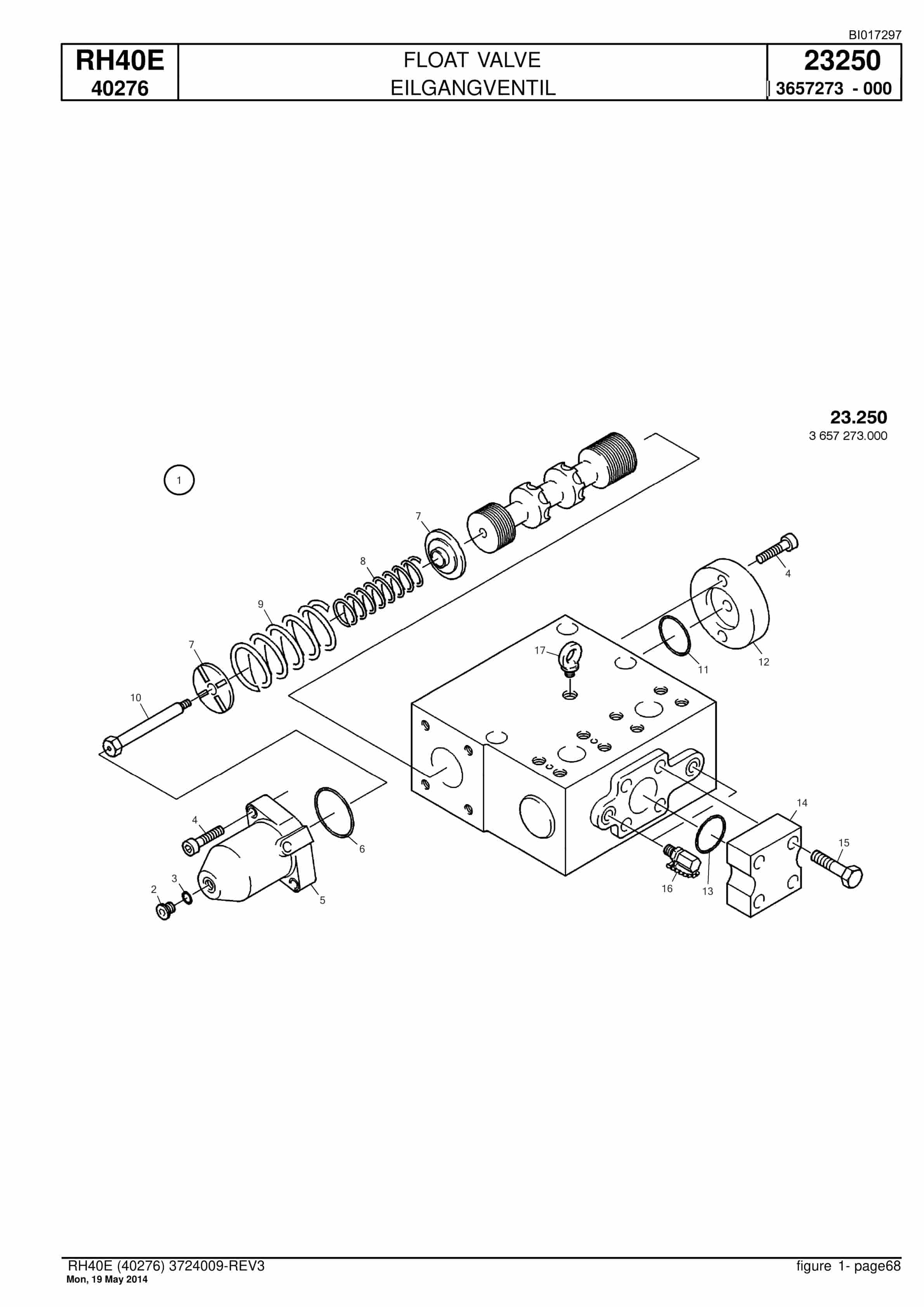 Caterpillar 6015 FS Hydraulic Shovel Spare Parts Manual BI017297-2