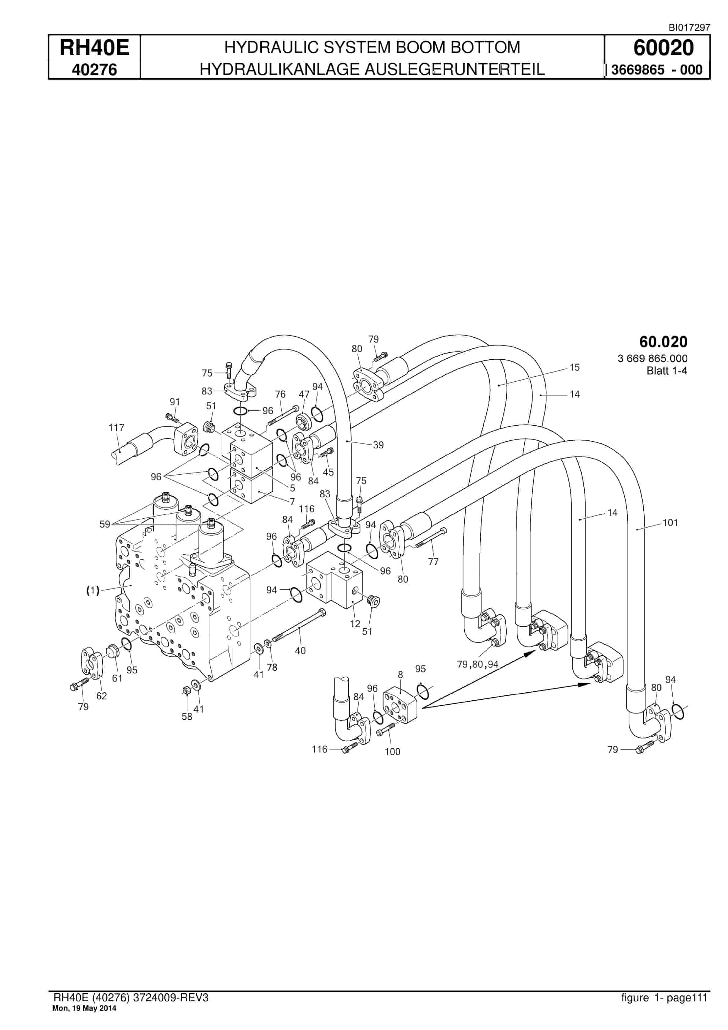 Caterpillar 6015 FS Hydraulic Shovel Spare Parts Manual BI017297-4