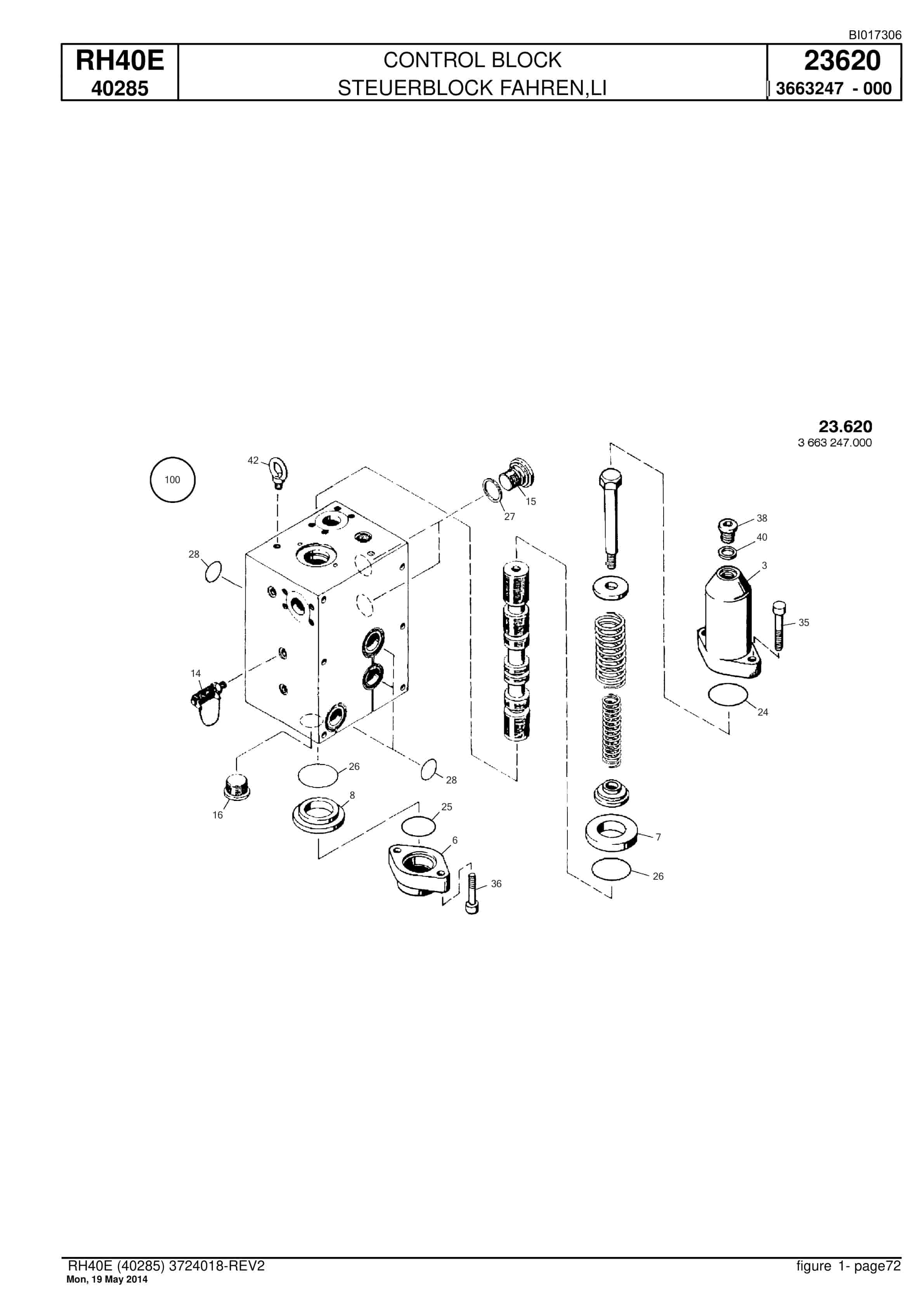 Caterpillar 6015 FS Hydraulic Shovel Spare Parts Manual BI017306-2