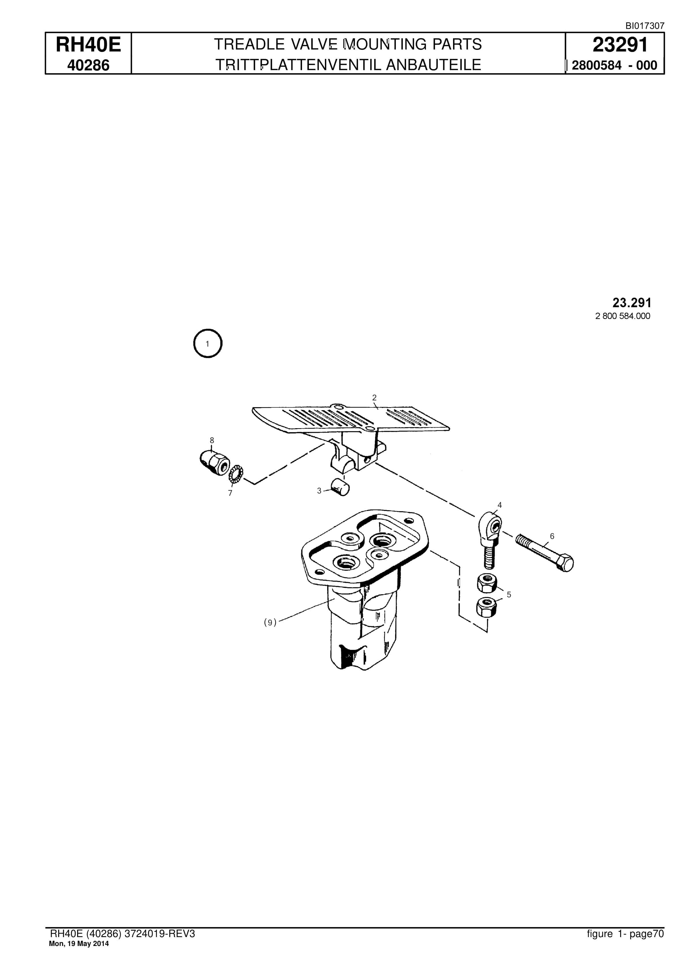 Caterpillar 6015 FS Hydraulic Shovel Spare Parts Manual BI017307-2