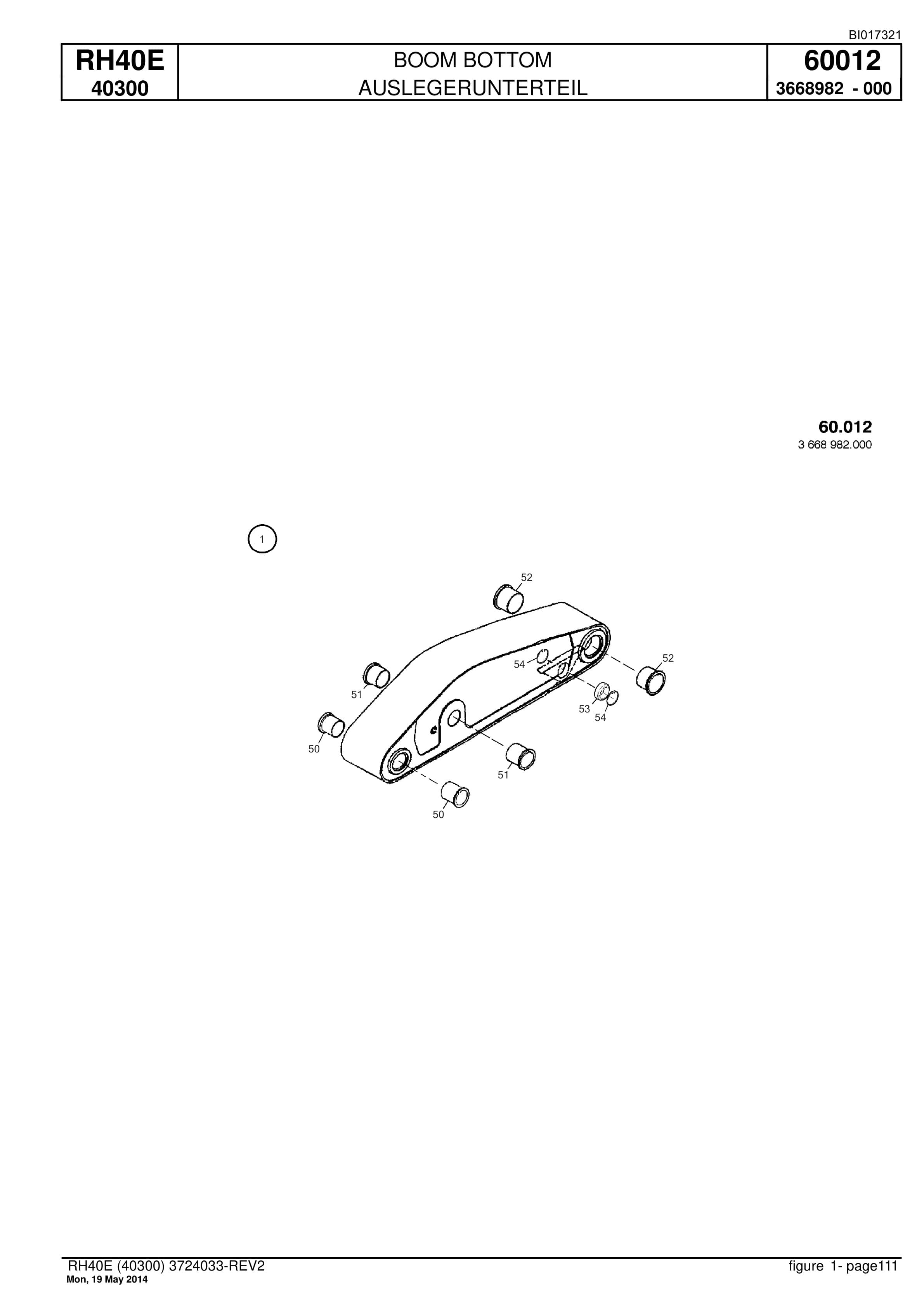 Caterpillar 6015 FS Hydraulic Shovel Spare Parts Manual BI017321-4