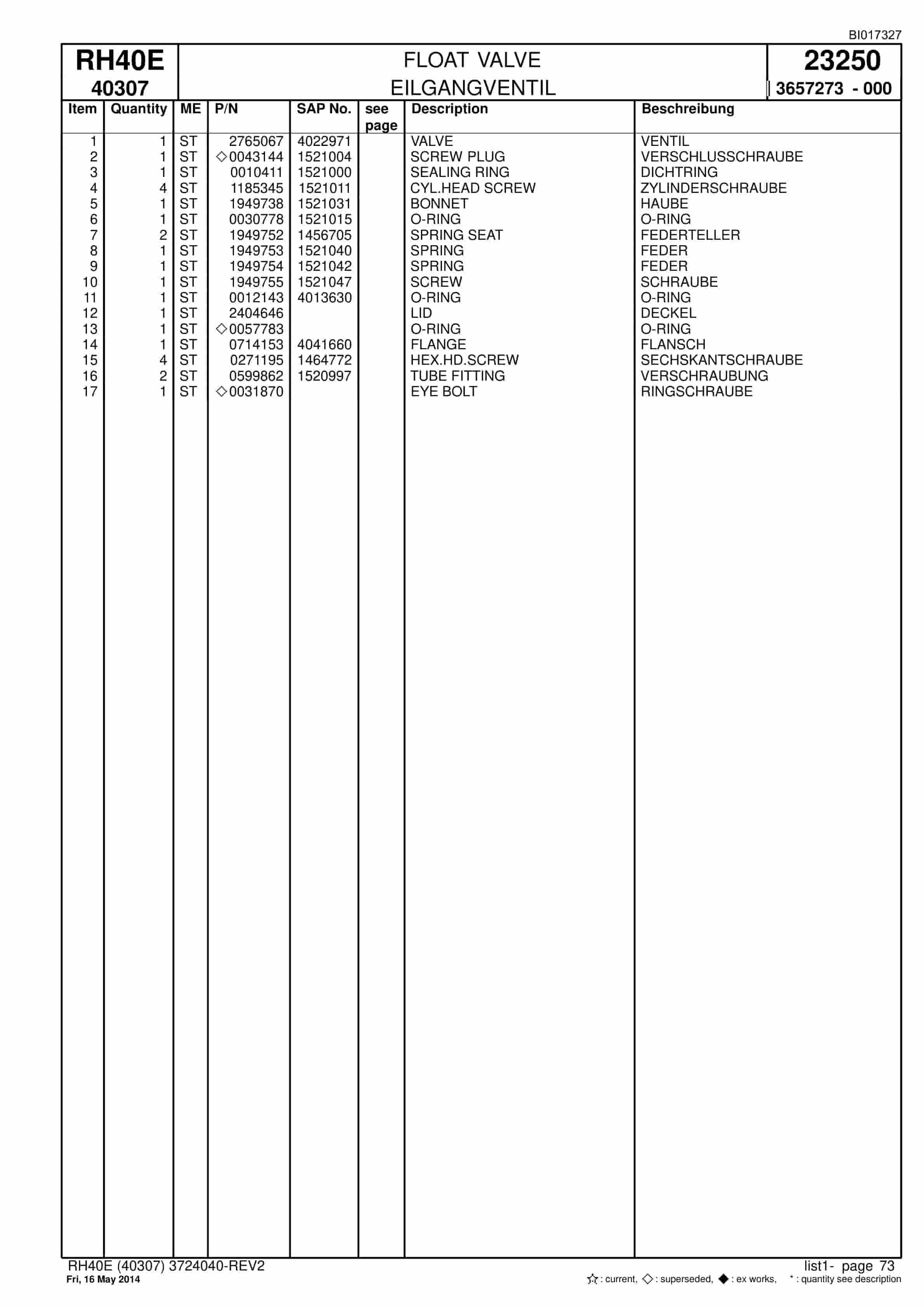 Caterpillar 6015 FS Hydraulic Shovel Spare Parts Manual BI017327-2