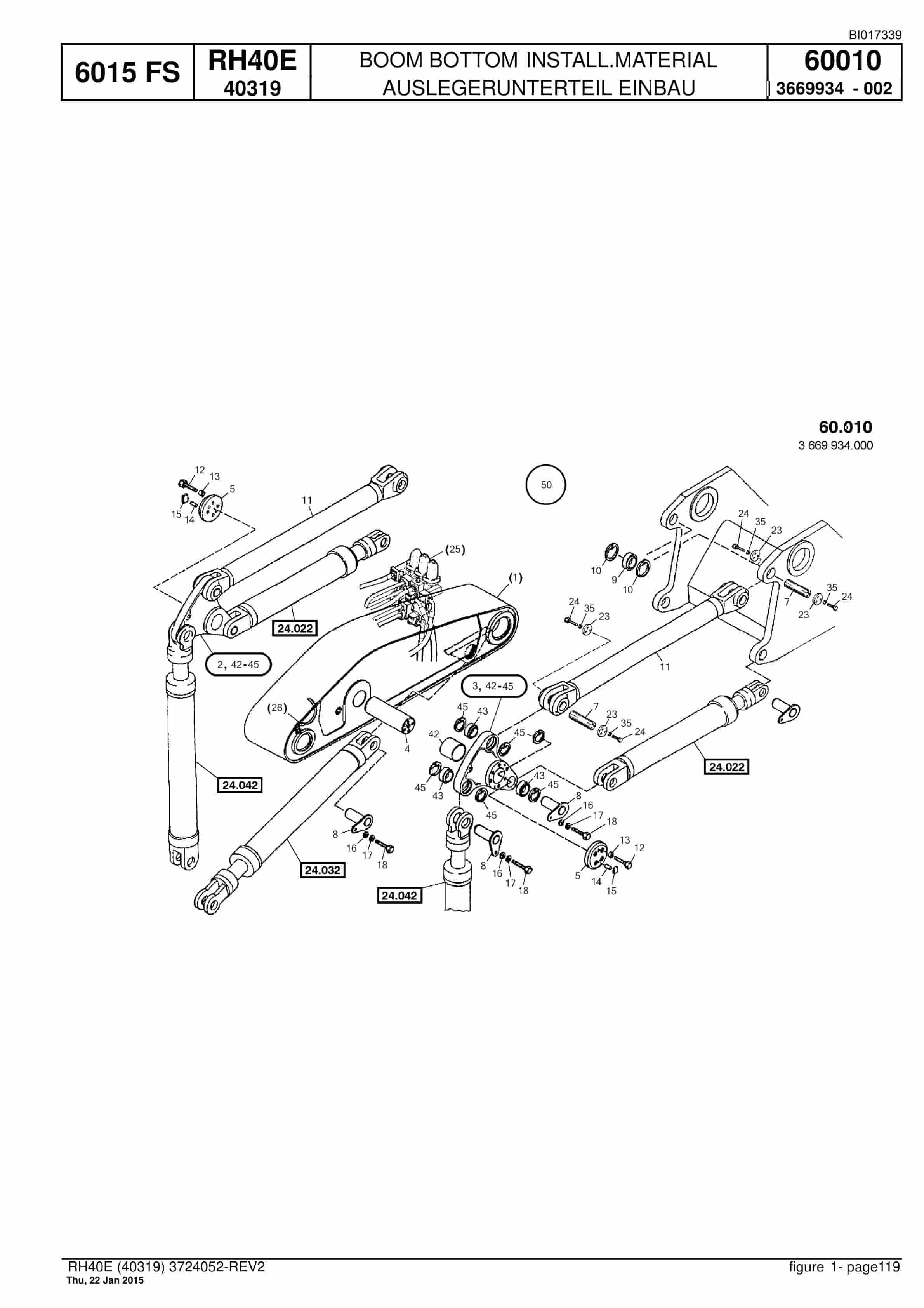 Caterpillar 6015 FS Hydraulic Shovel Spare Parts Manual BI017339-4