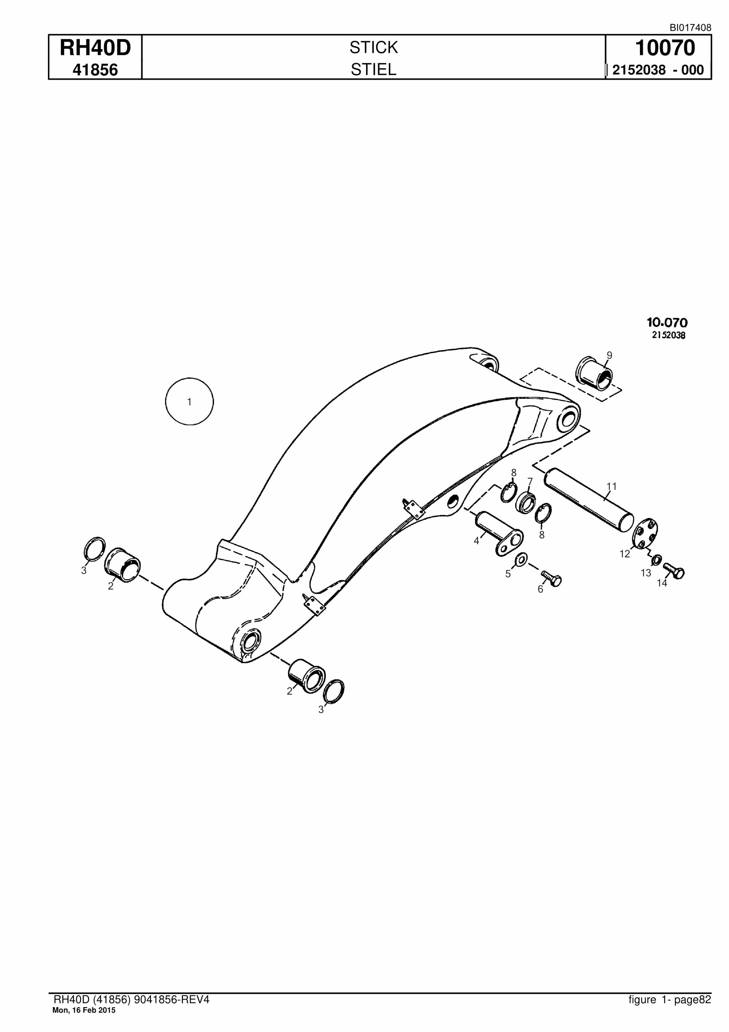 Caterpillar 6015 FS Hydraulic Shovel Spare Parts Manual BI017408-3