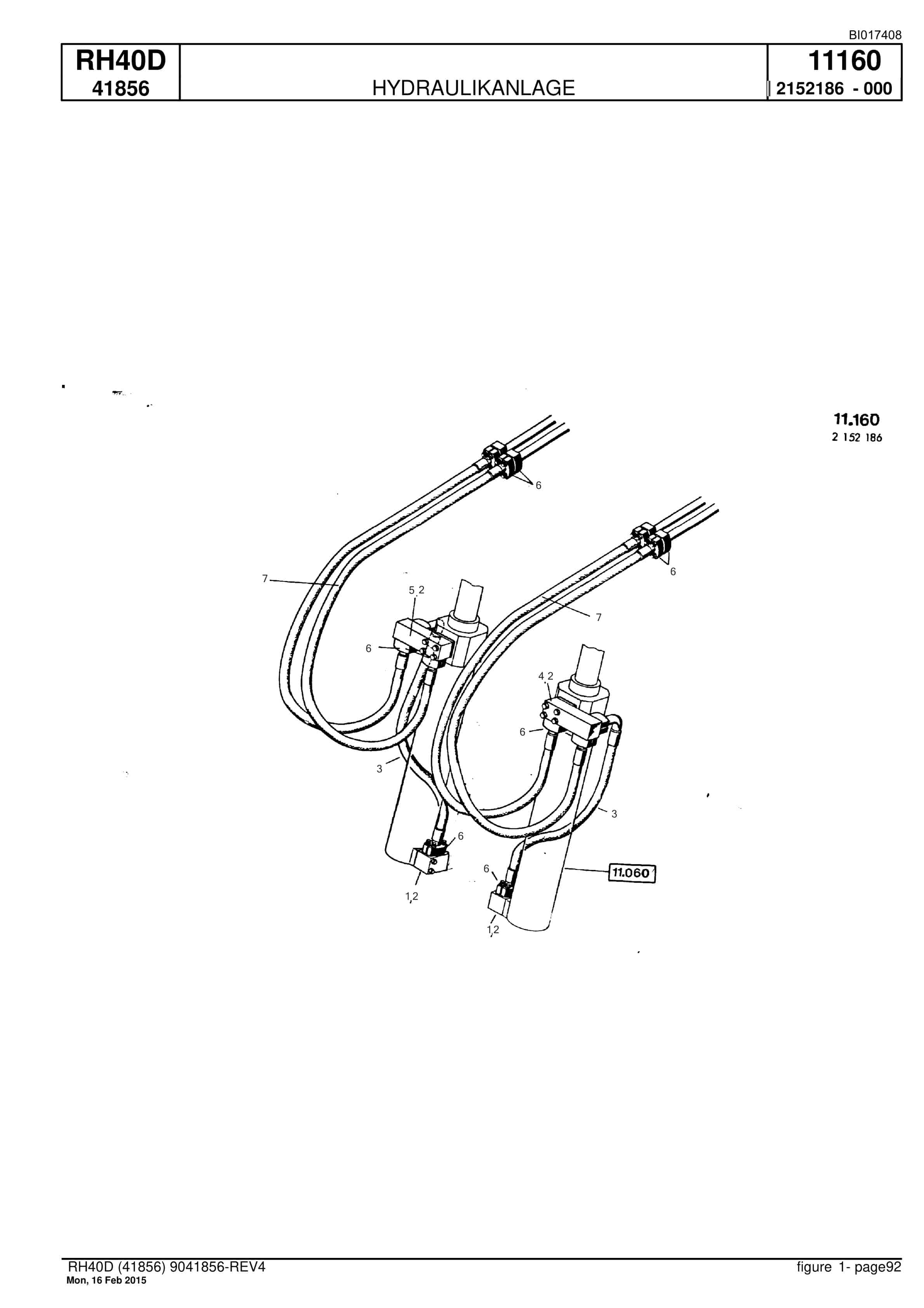Caterpillar 6015 FS Hydraulic Shovel Spare Parts Manual BI017408-4