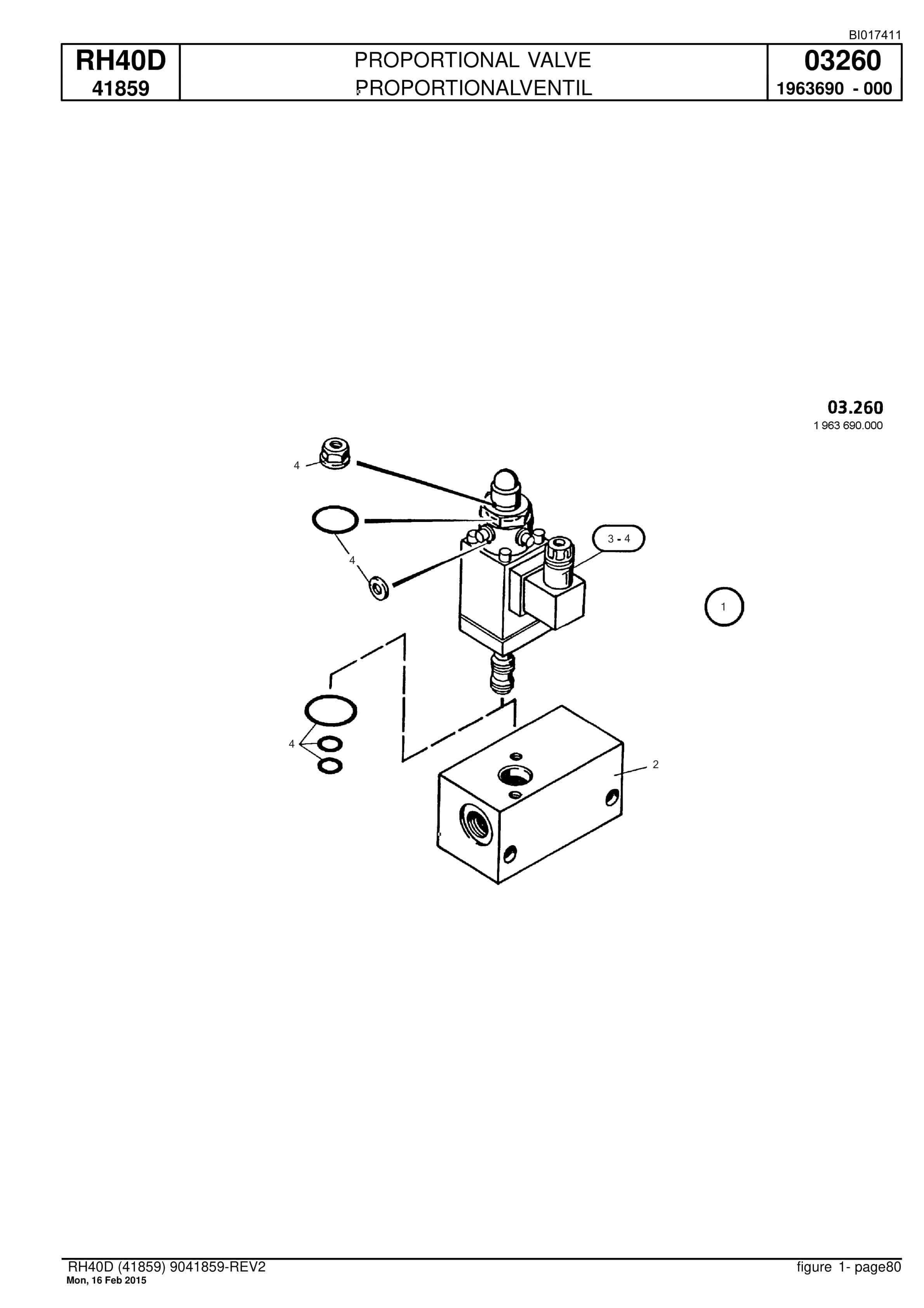 Caterpillar 6015 FS Hydraulic Shovel Spare Parts Manual BI017411-3