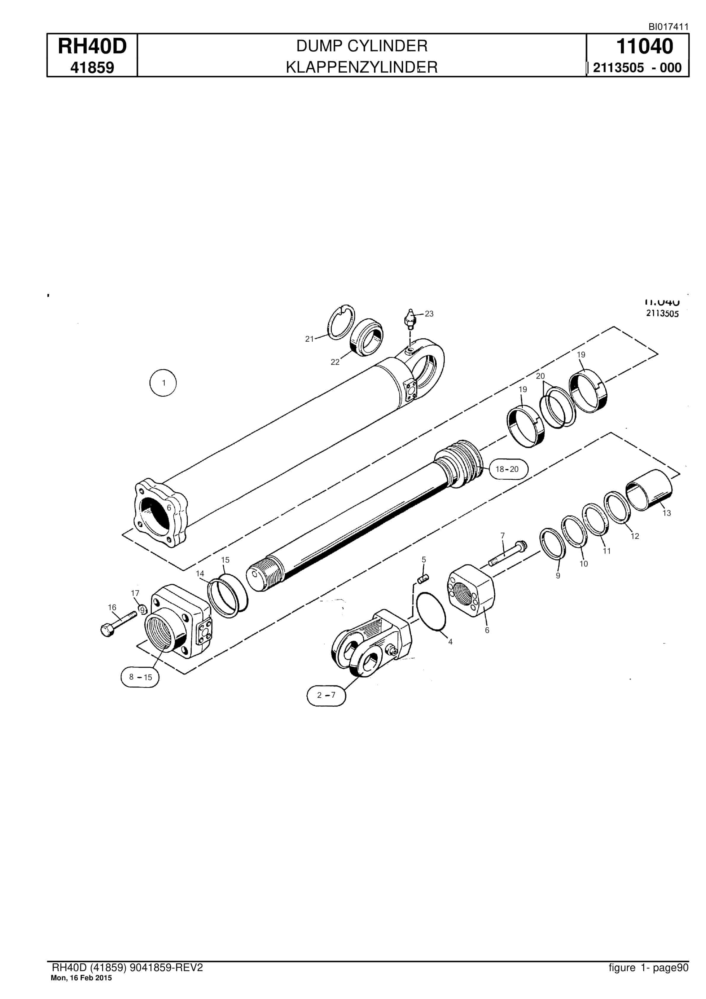 Caterpillar 6015 FS Hydraulic Shovel Spare Parts Manual BI017411-4