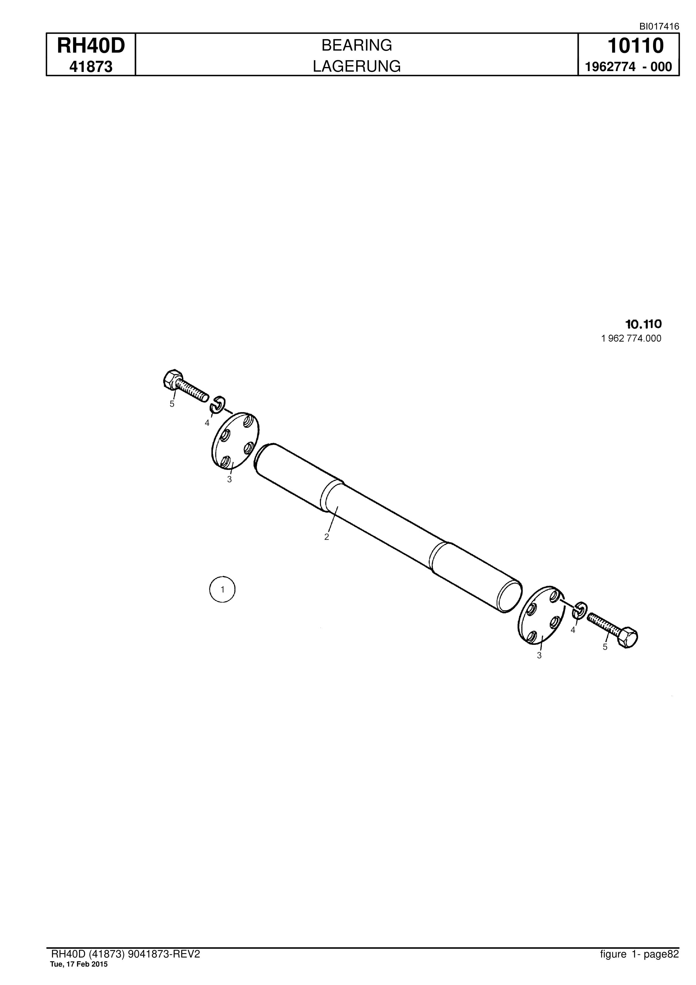 Caterpillar 6015 FS Hydraulic Shovel Spare Parts Manual BI017416-3