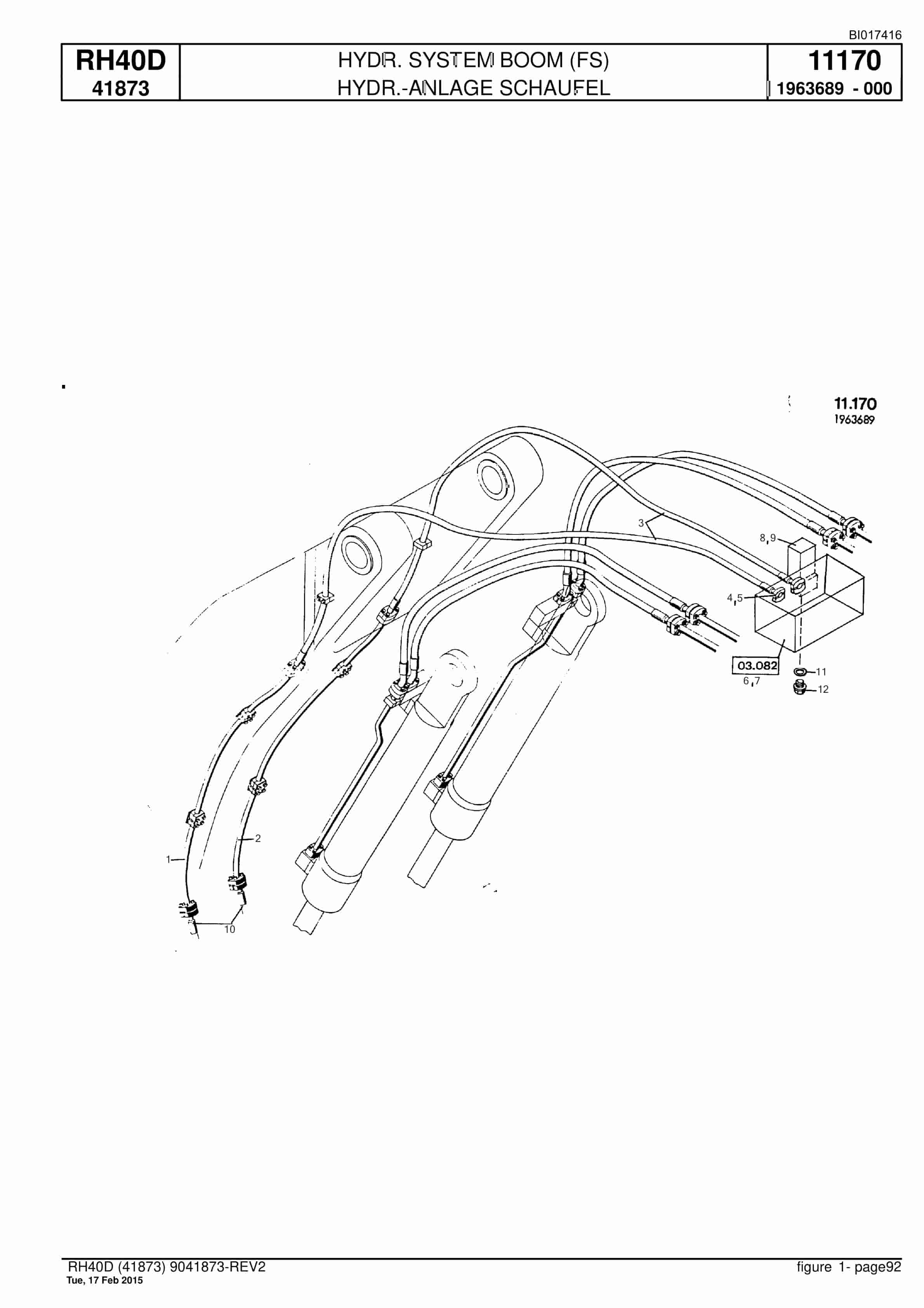 Caterpillar 6015 FS Hydraulic Shovel Spare Parts Manual BI017416-4