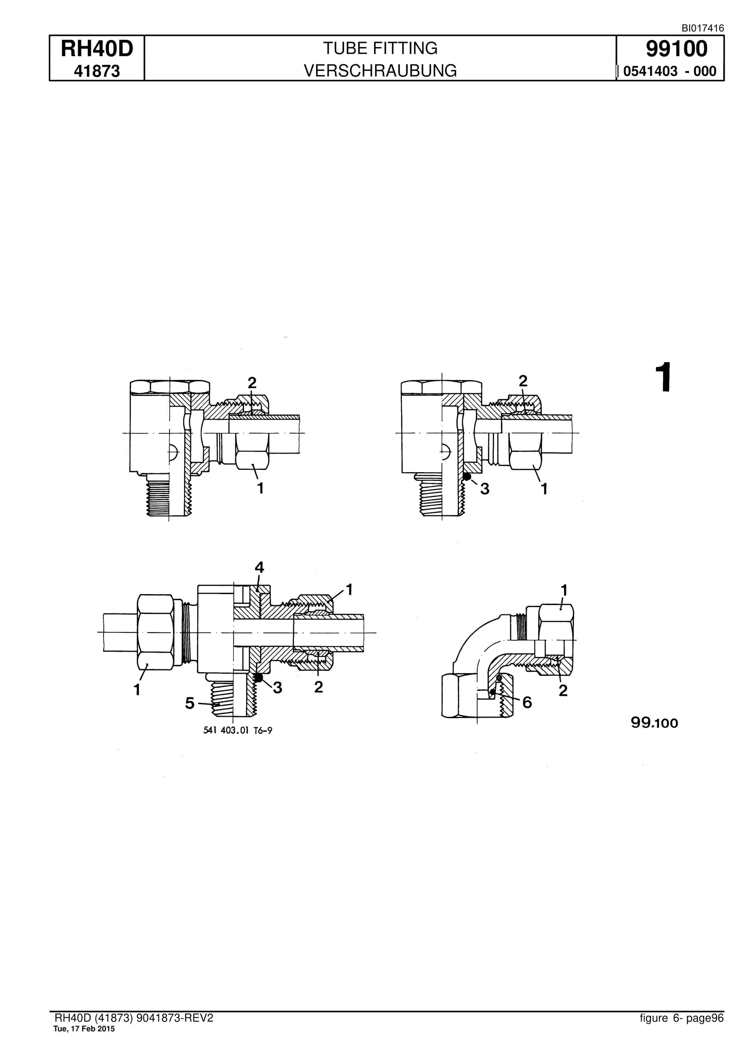 Caterpillar 6015 FS Hydraulic Shovel Spare Parts Manual BI017416-5