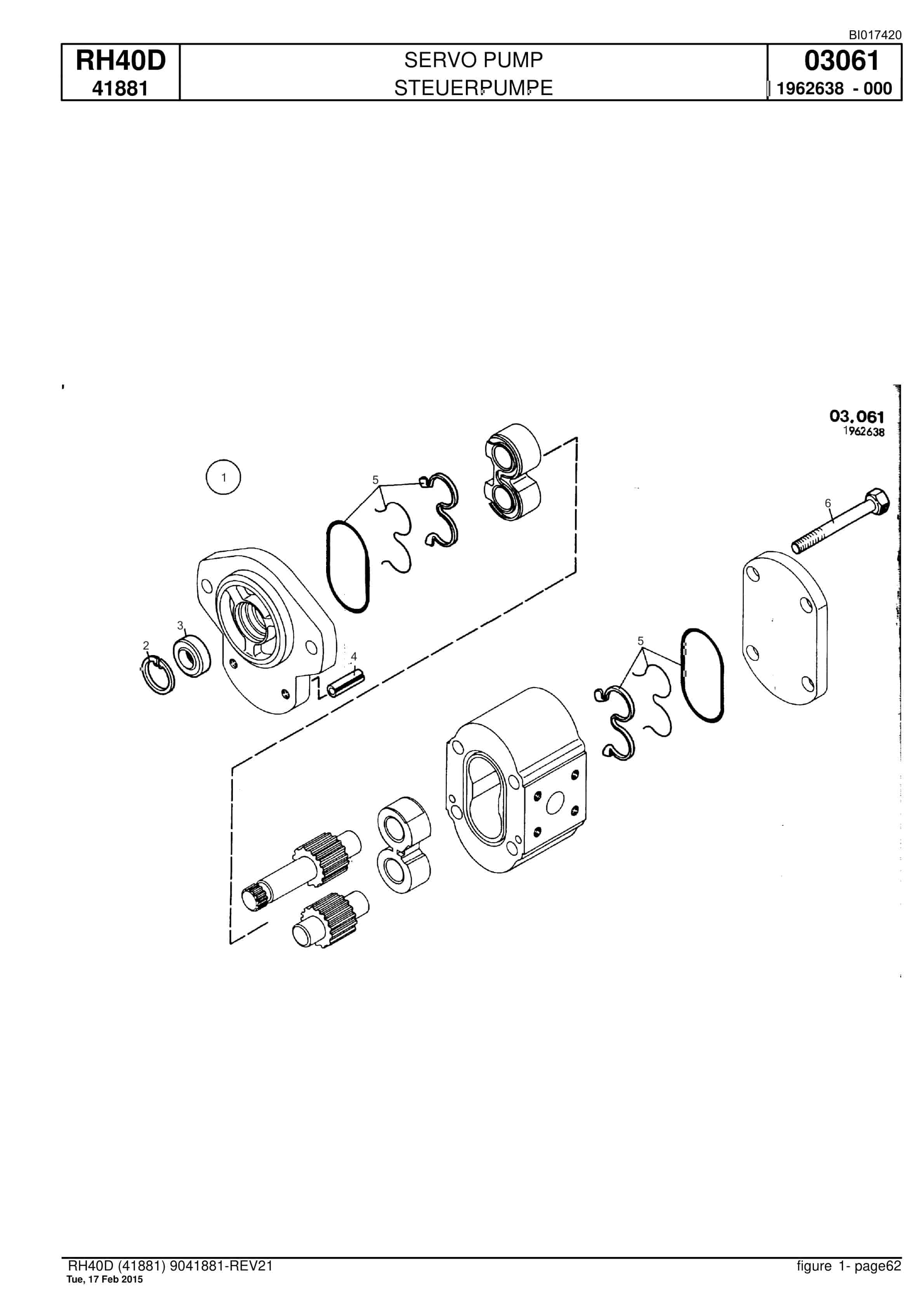 Caterpillar 6015 FS Hydraulic Shovel Spare Parts Manual BI017420-2