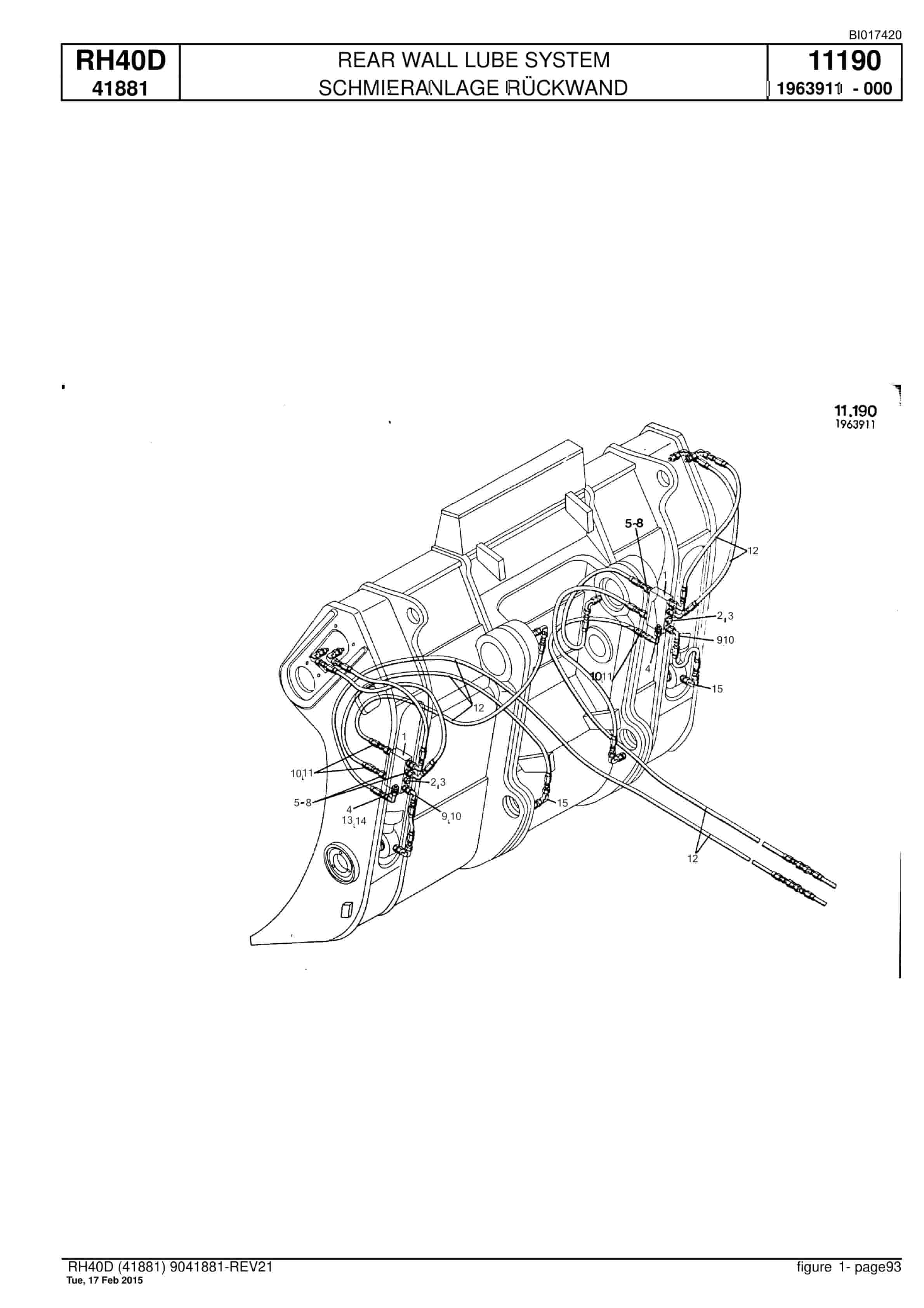 Caterpillar 6015 FS Hydraulic Shovel Spare Parts Manual BI017420-4