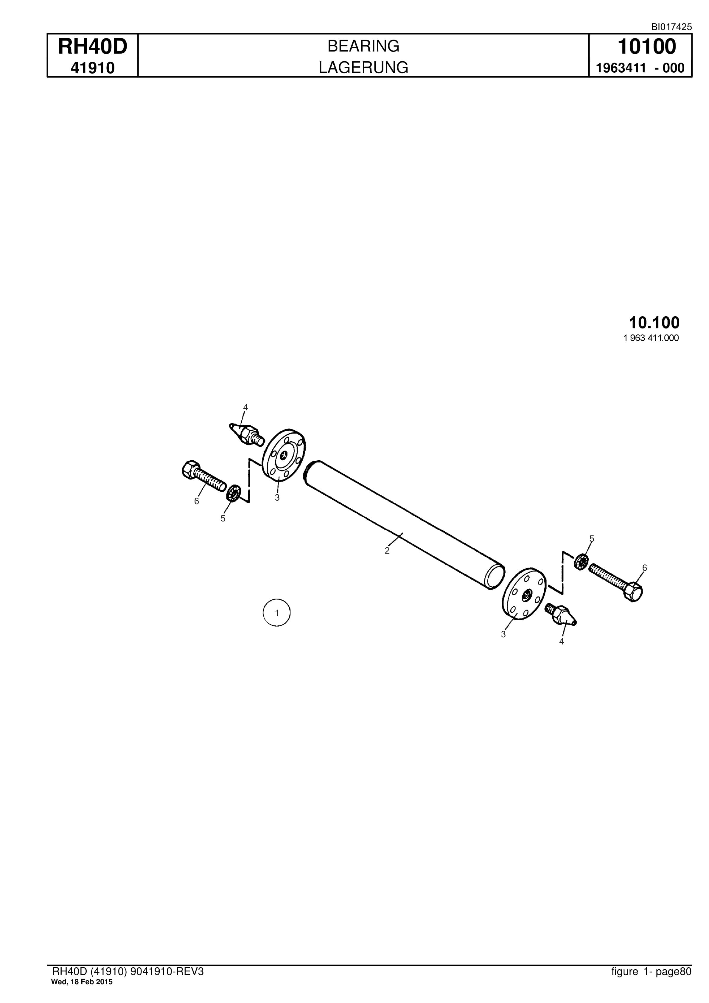Caterpillar 6015 FS Hydraulic Shovel Spare Parts Manual BI017425-4
