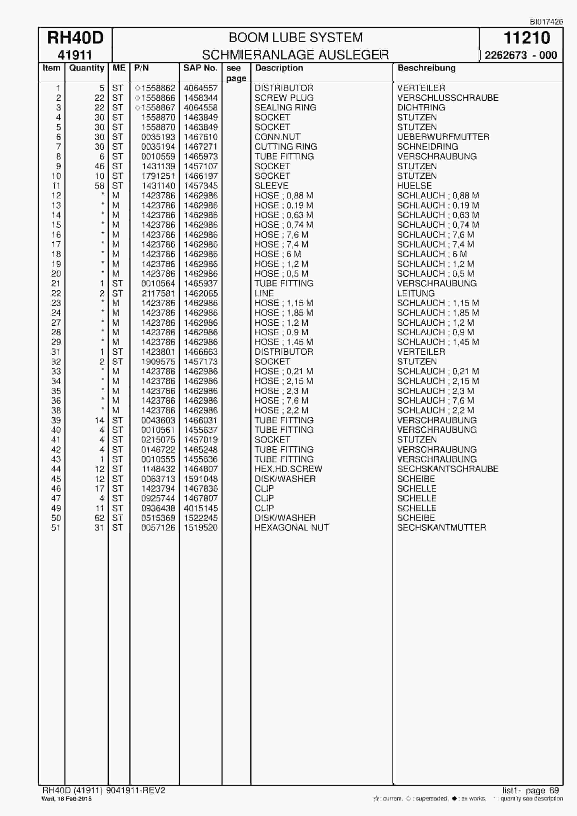 Caterpillar 6015 FS Hydraulic Shovel Spare Parts Manual BI017426-5