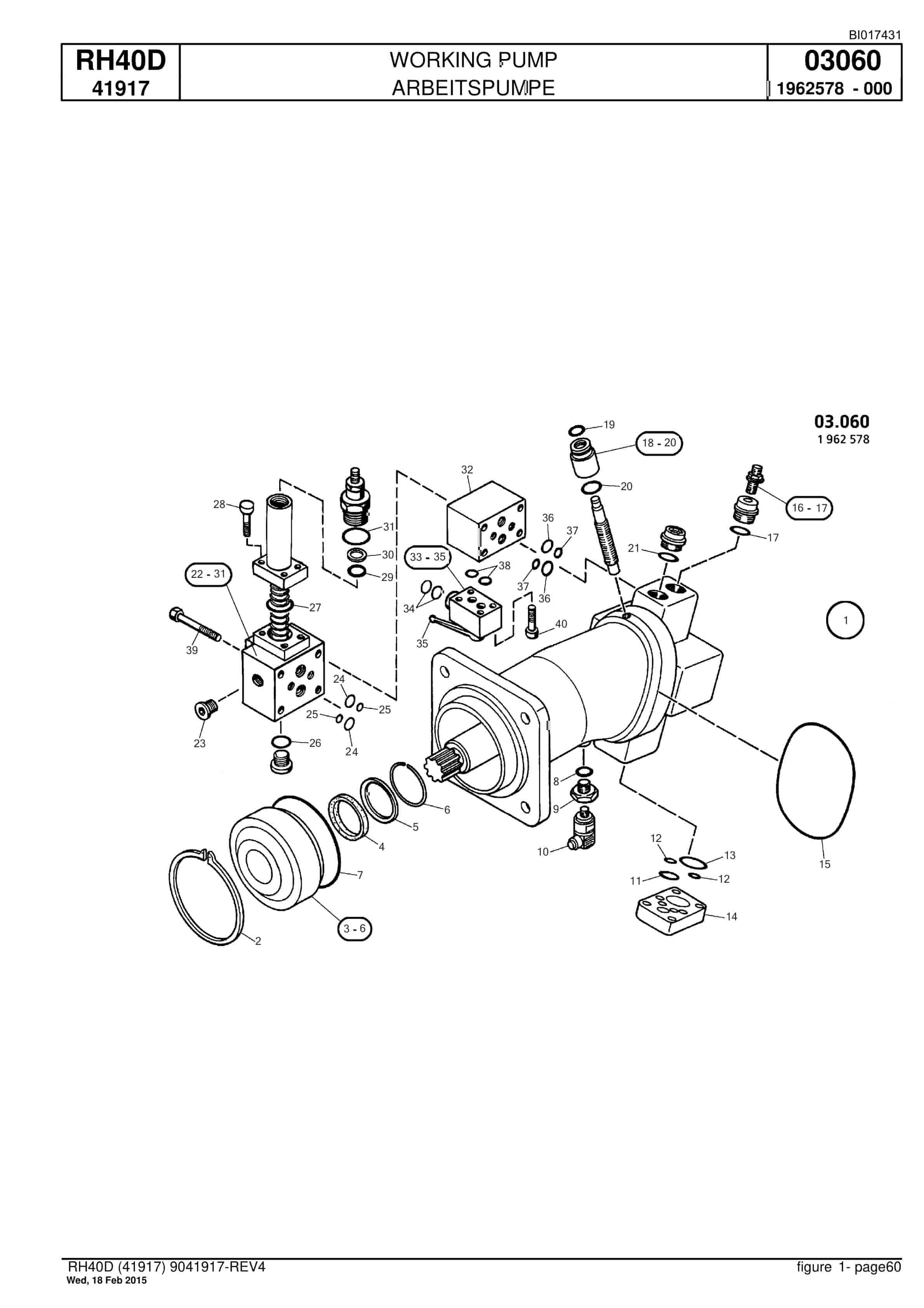 Caterpillar 6015 FS Hydraulic Shovel Spare Parts Manual BI017431-2