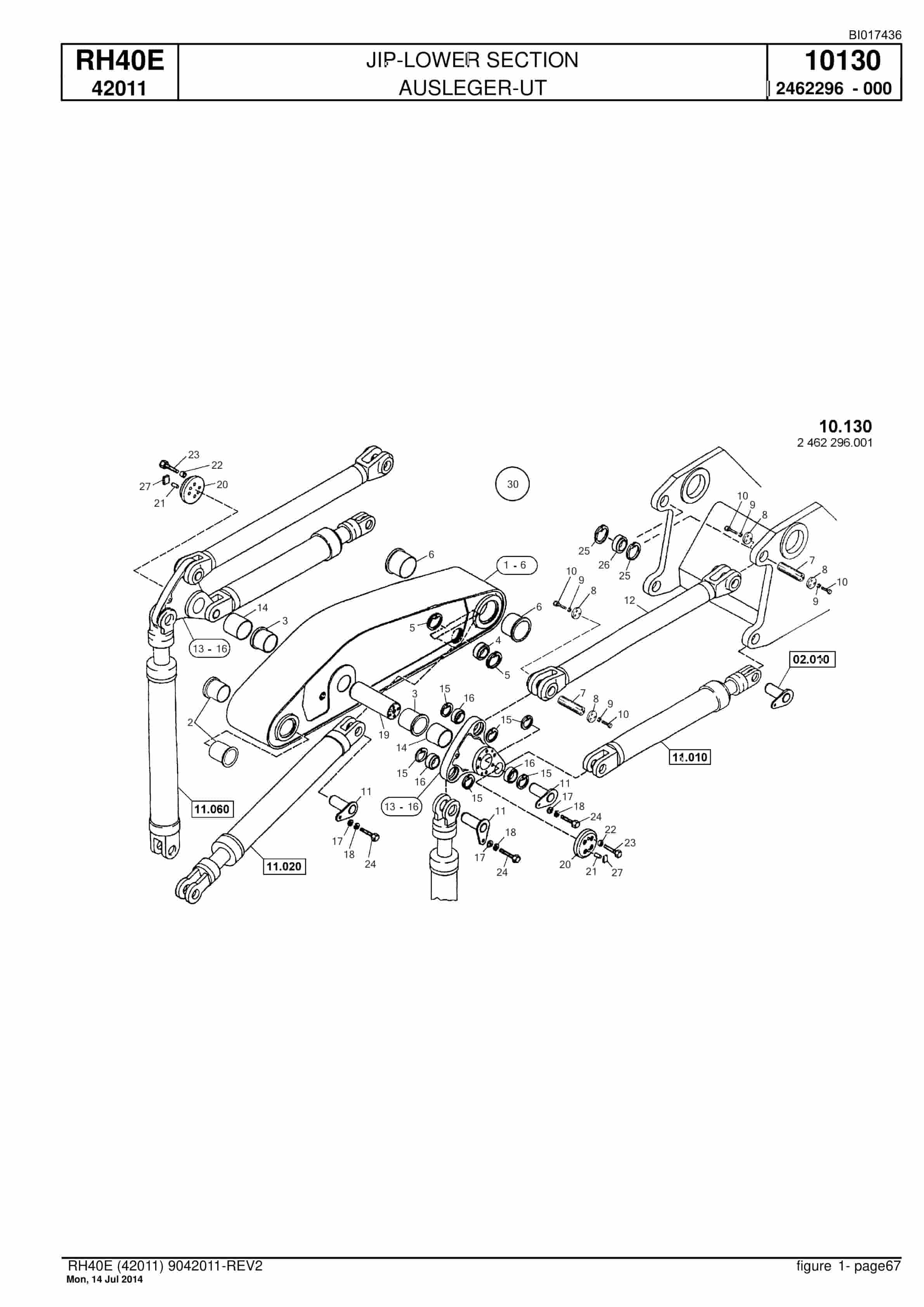 Caterpillar 6015 FS Hydraulic Shovel Spare Parts Manual BI017436-3