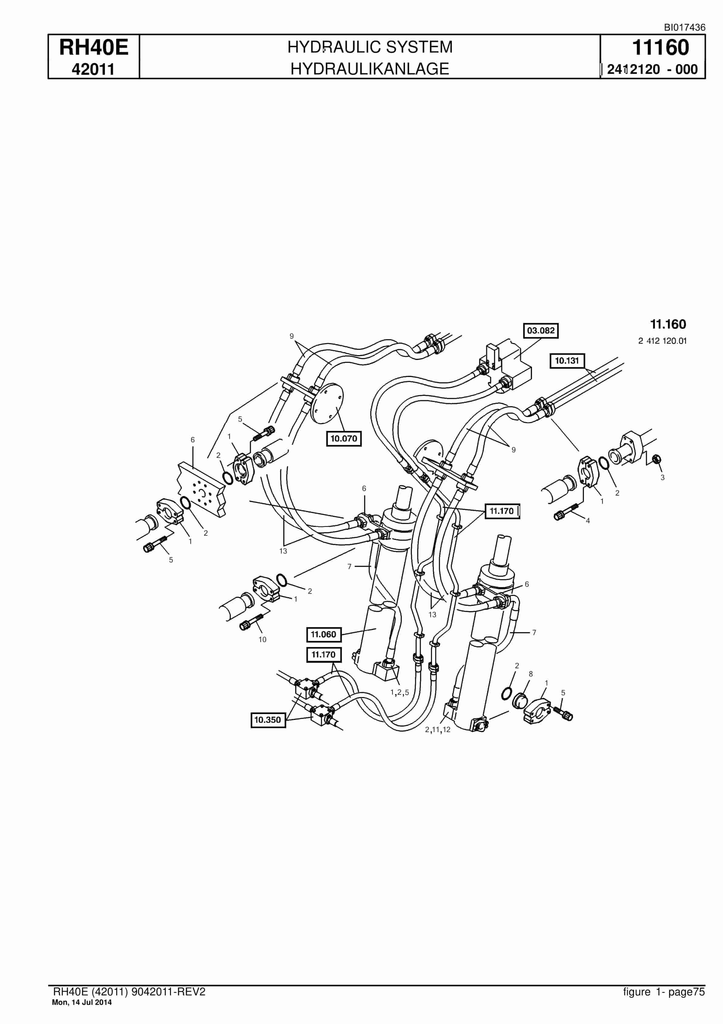 Caterpillar 6015 FS Hydraulic Shovel Spare Parts Manual BI017436-4