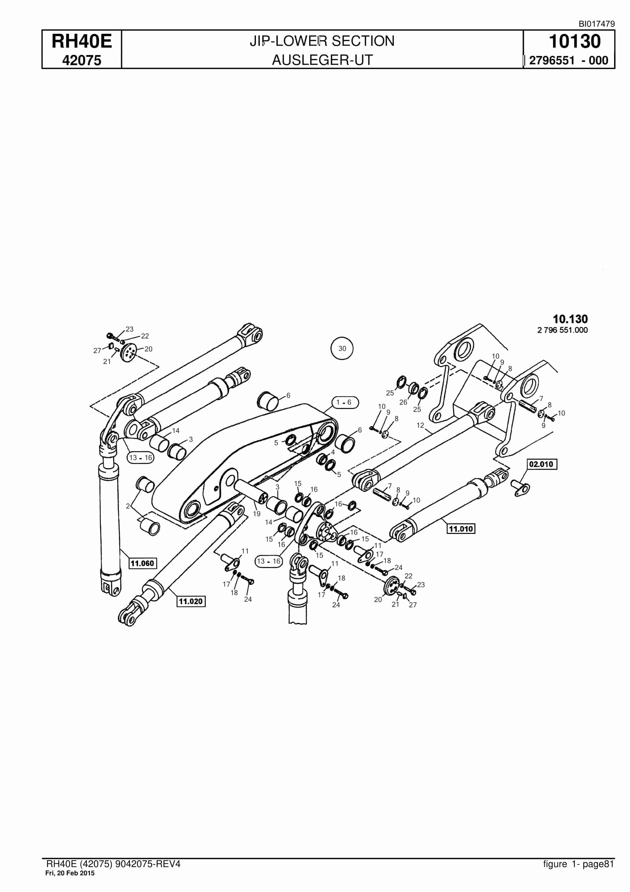 Caterpillar 6015 FS Hydraulic Shovel Spare Parts Manual BI017479-3