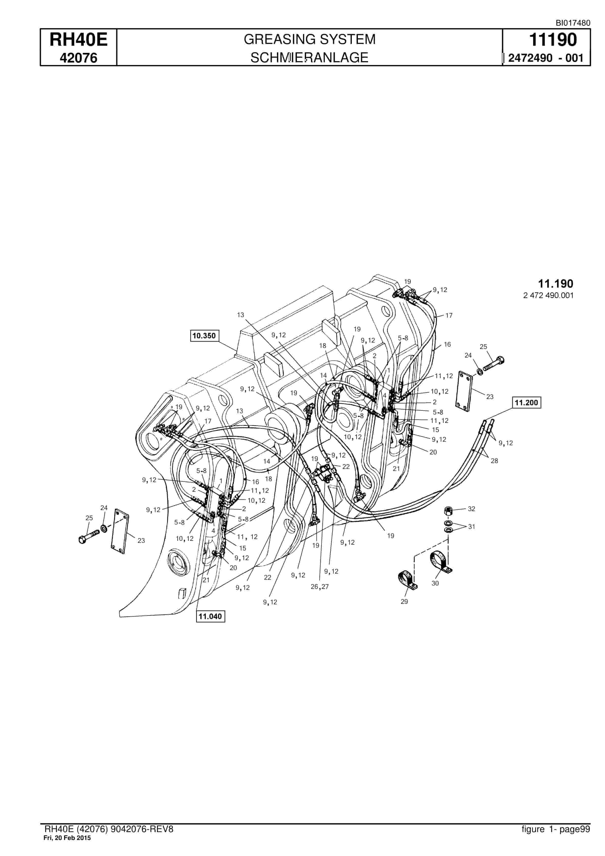 Caterpillar 6015 FS Hydraulic Shovel Spare Parts Manual BI017480-4