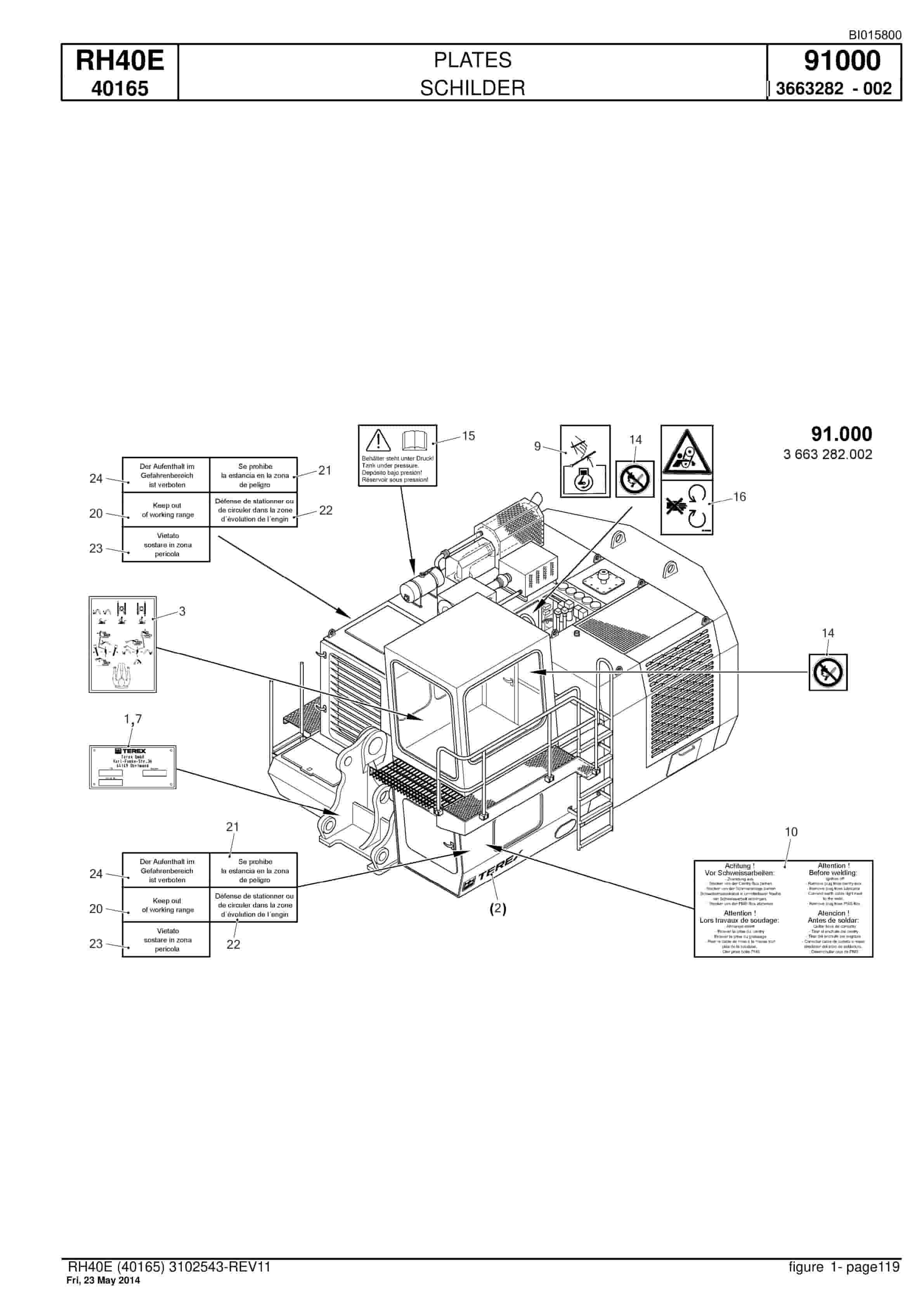 Caterpillar 6015 Hydraulic Shovel Spare Parts Manual BI015800-5