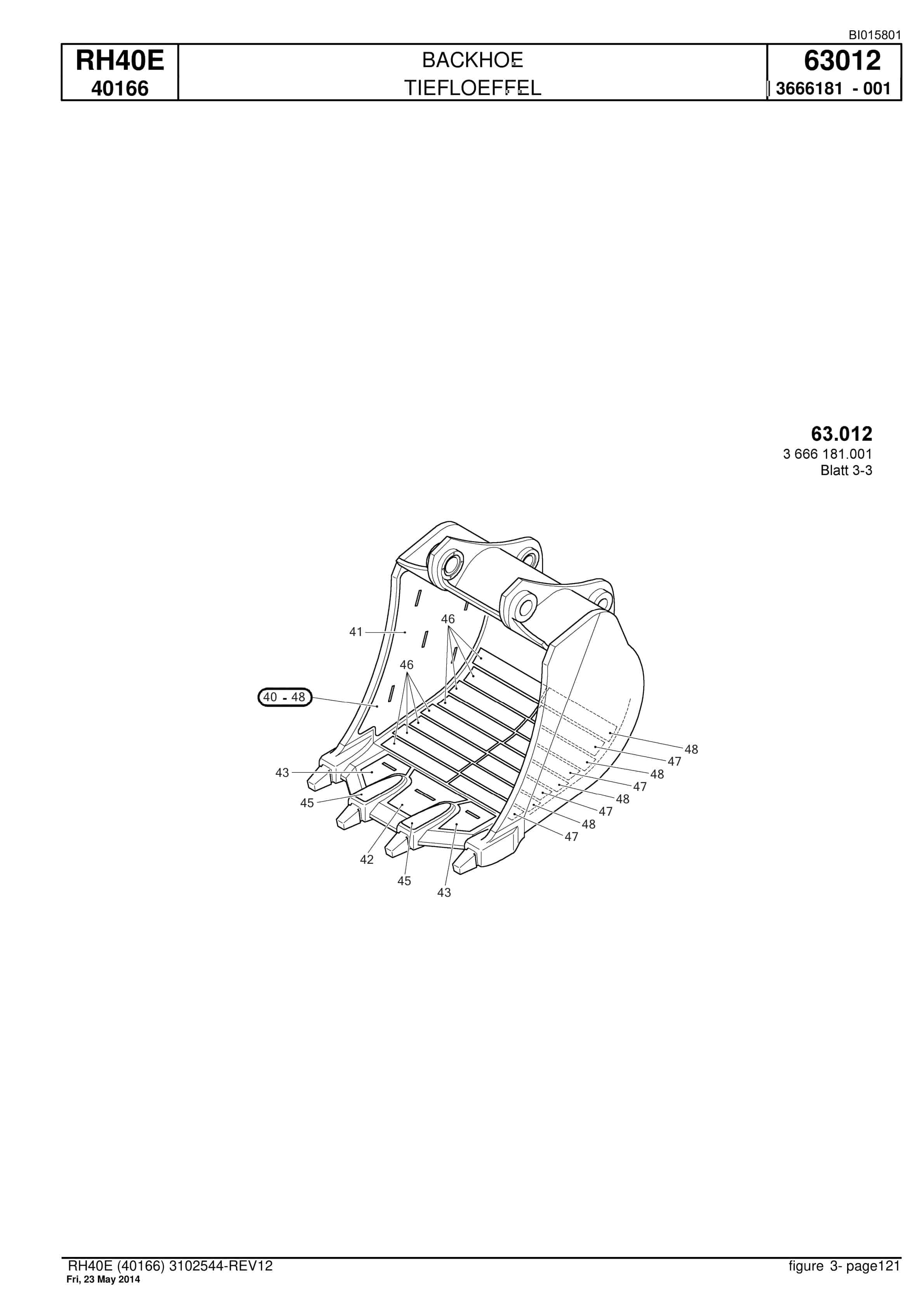 Caterpillar 6015 Hydraulic Shovel Spare Parts Manual BI015801-5