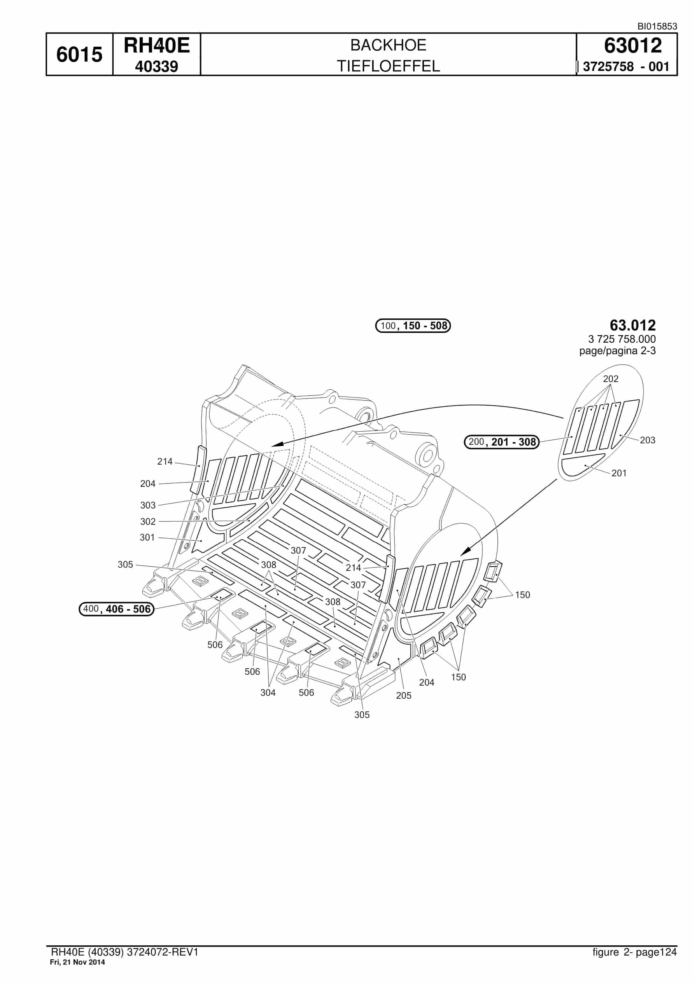 Caterpillar 6015 Hydraulic Shovel Spare Parts Manual BI015853-5