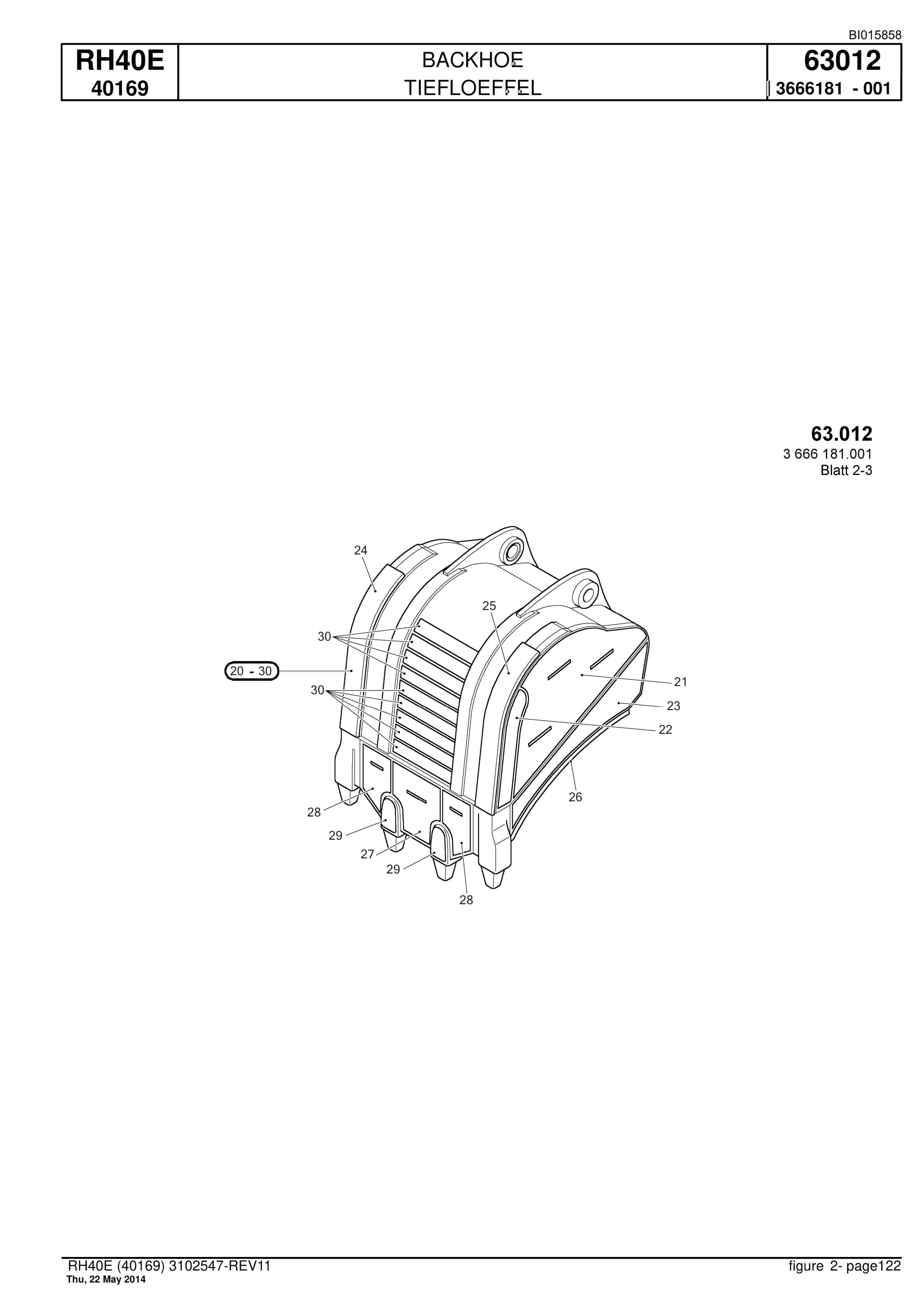 Caterpillar 6015 Hydraulic Shovel Spare Parts Manual BI015858-5