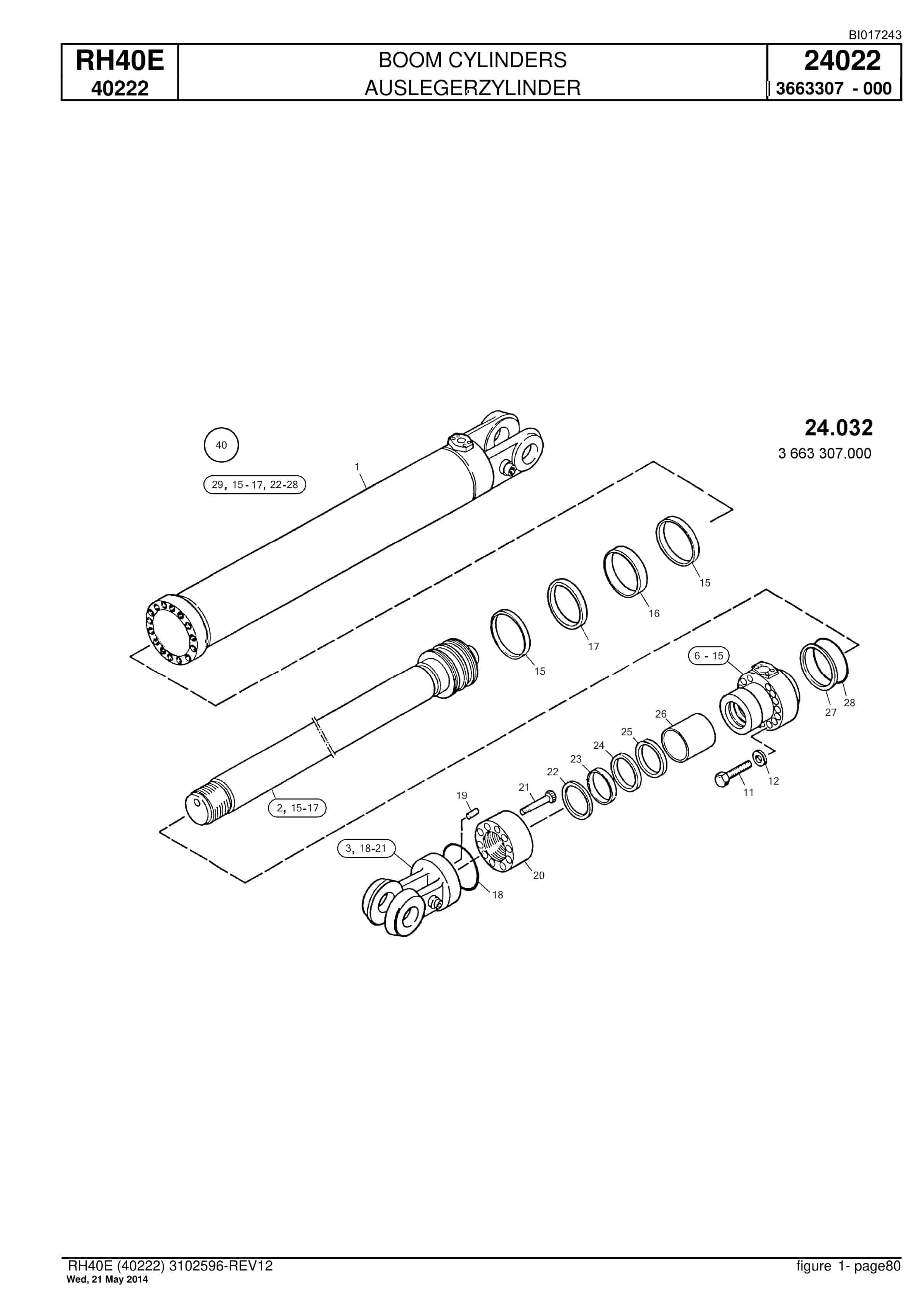 Caterpillar 6015 Hydraulic Shovel Spare Parts Manual BI017243-2