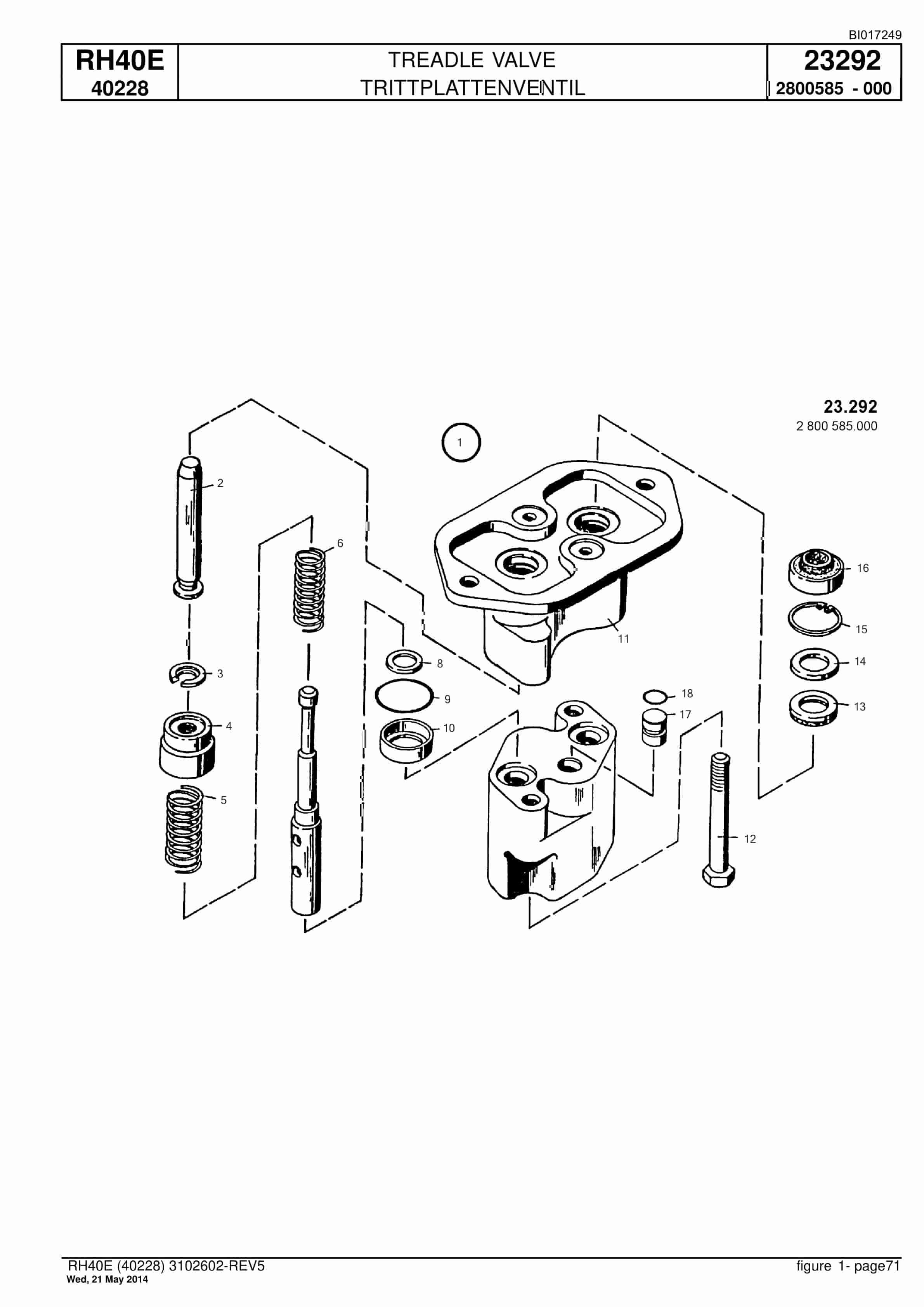 Caterpillar 6015 Hydraulic Shovel Spare Parts Manual BI017249-2