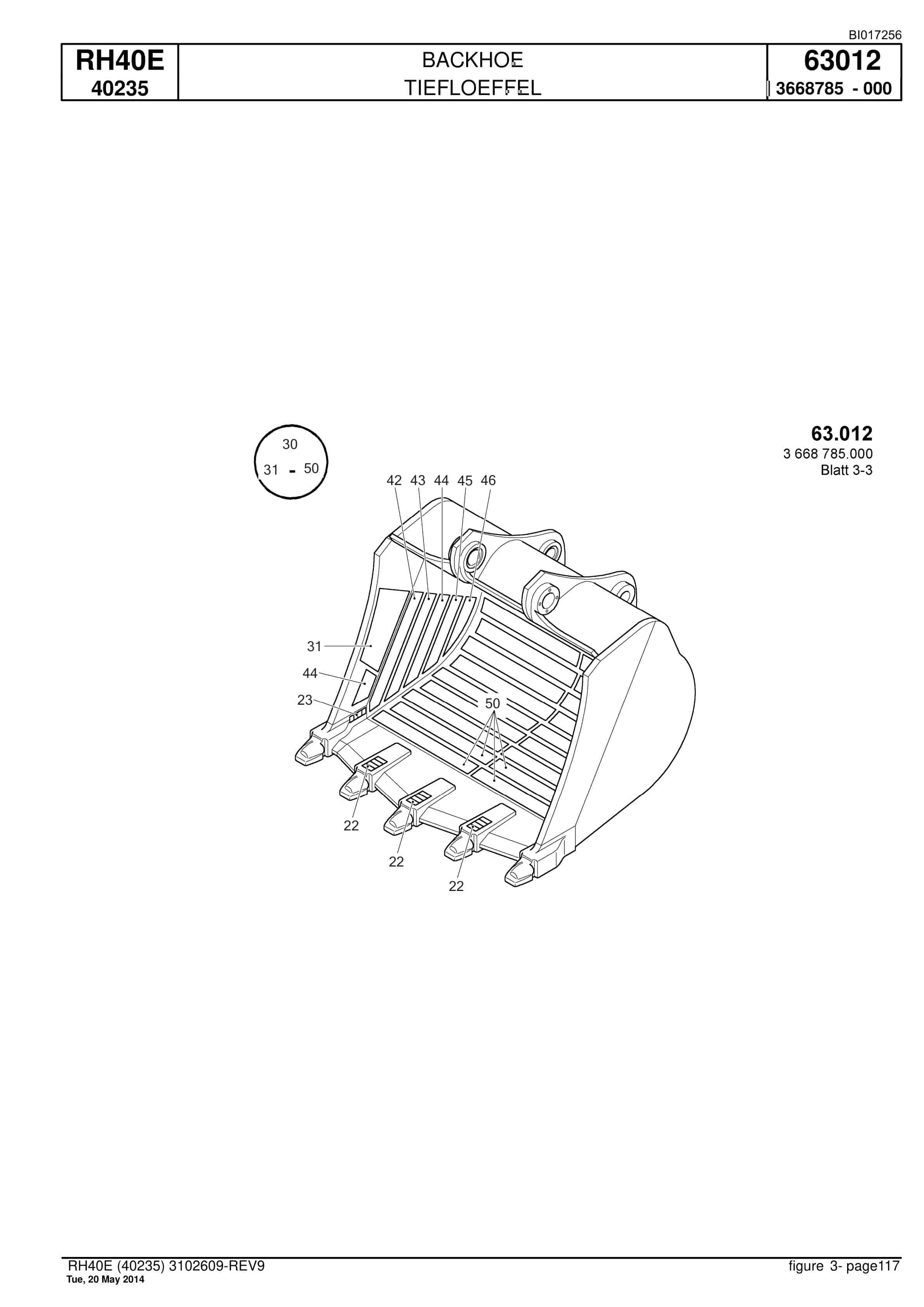 Caterpillar 6015 Hydraulic Shovel Spare Parts Manual BI017256-5