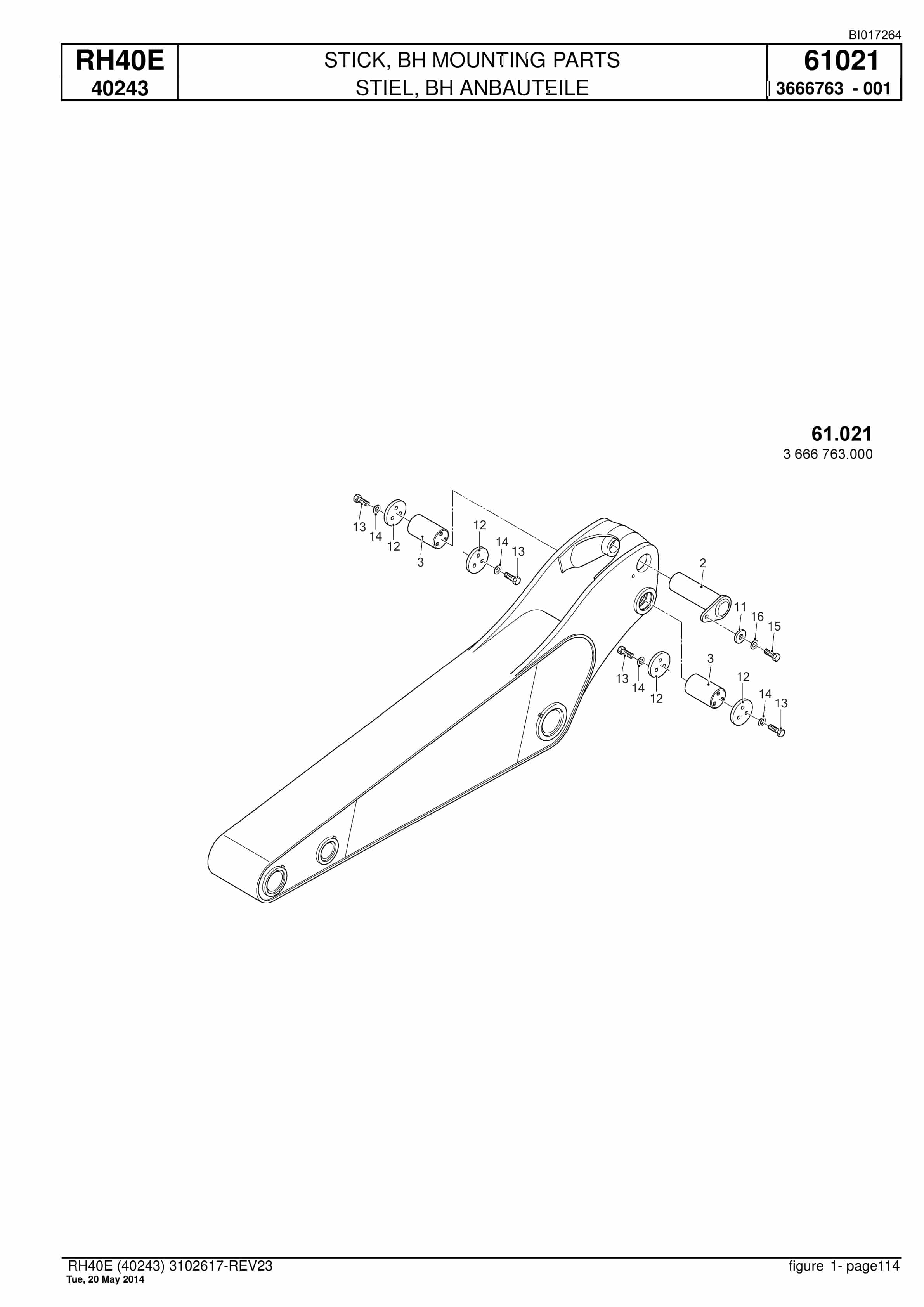 Caterpillar 6015 Hydraulic Shovel Spare Parts Manual BI017264-4