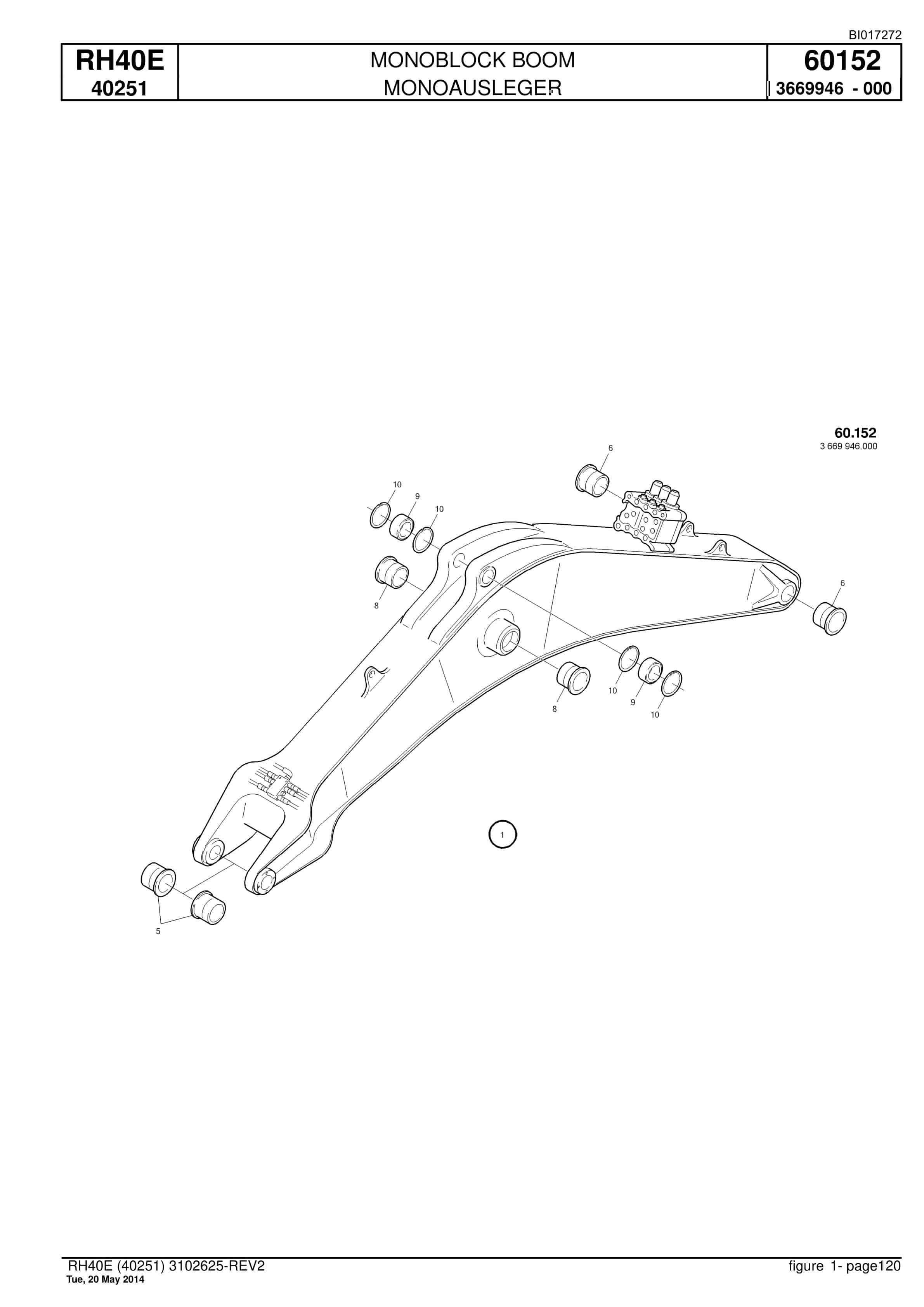 Caterpillar 6015 Hydraulic Shovel Spare Parts Manual BI017272-4