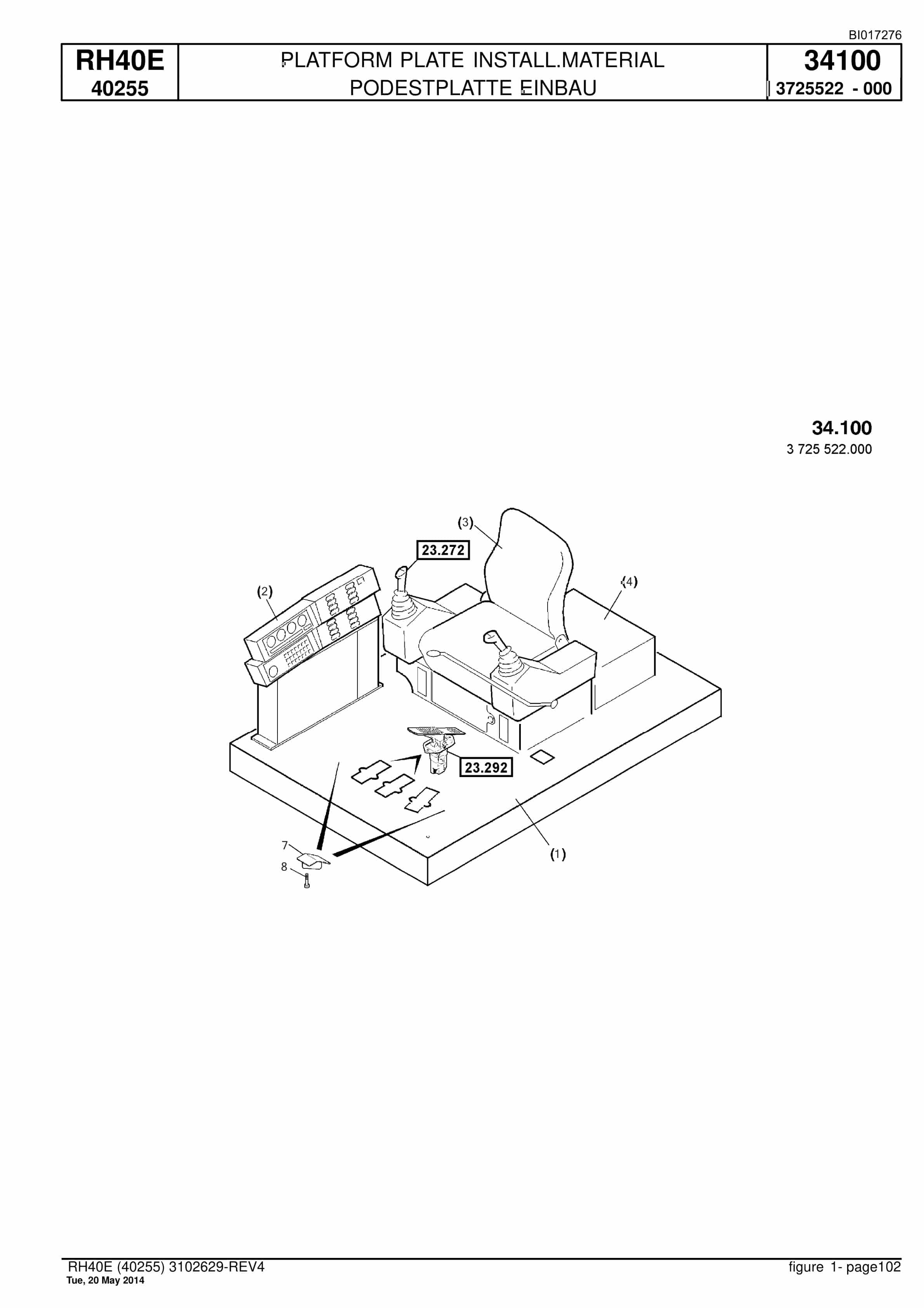Caterpillar 6015 Hydraulic Shovel Spare Parts Manual BI017276-3