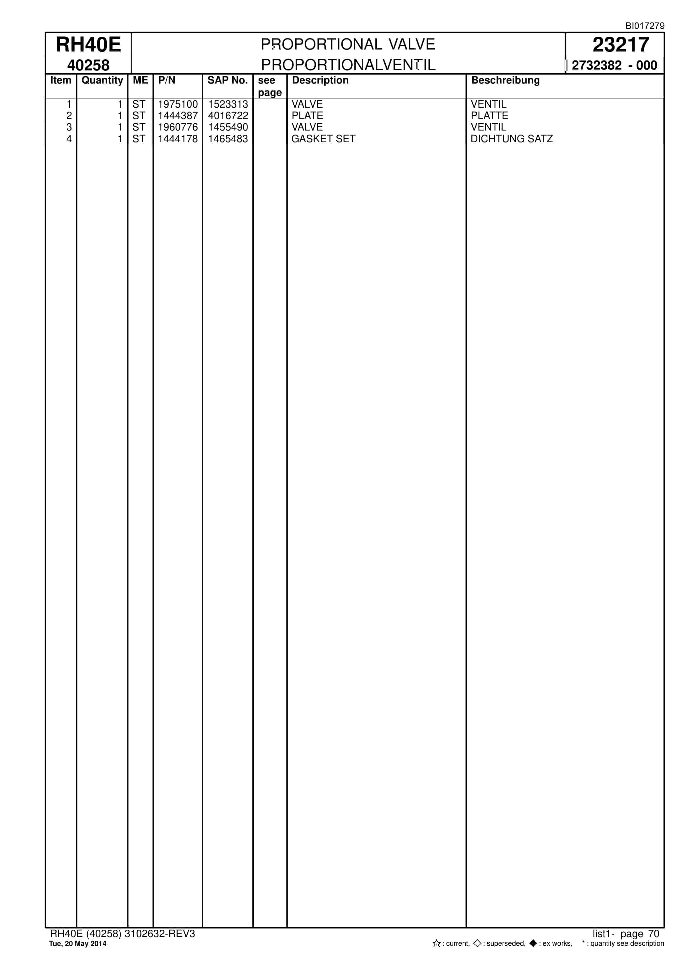 Caterpillar 6015 Hydraulic Shovel Spare Parts Manual BI017279-2