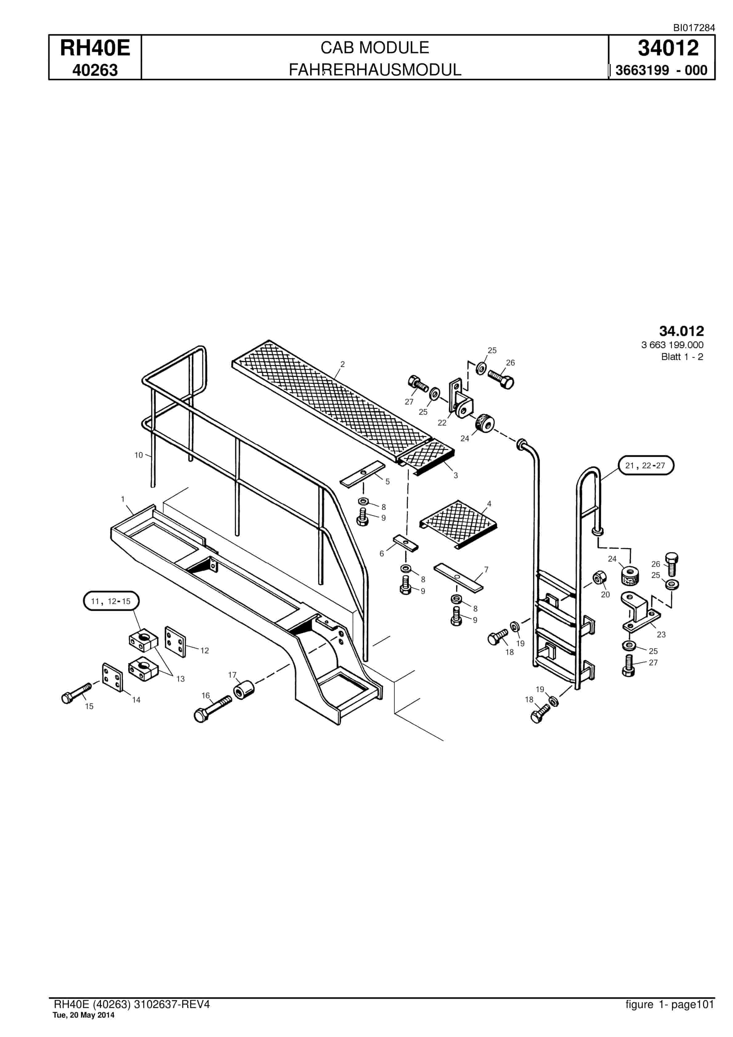 Caterpillar 6015 Hydraulic Shovel Spare Parts Manual BI017284-3