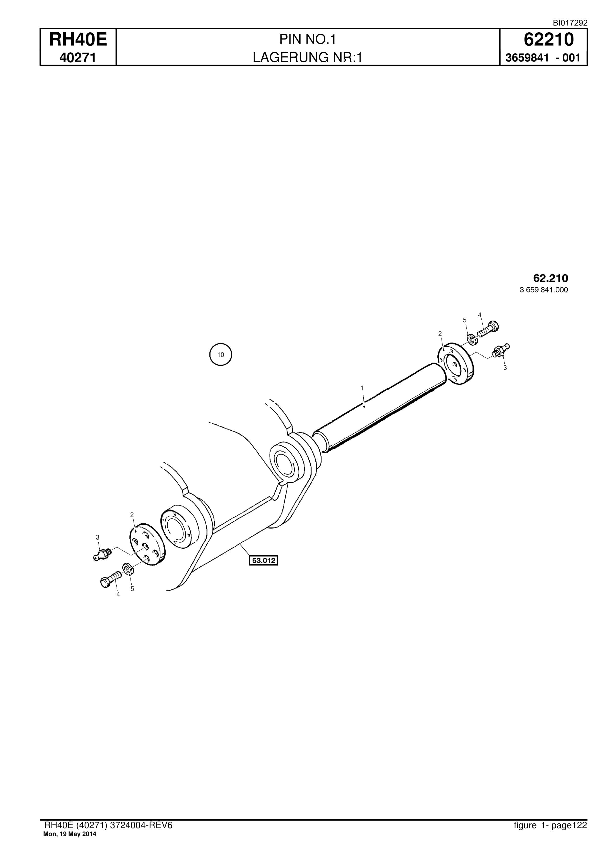 Caterpillar 6015 Hydraulic Shovel Spare Parts Manual BI017292-5