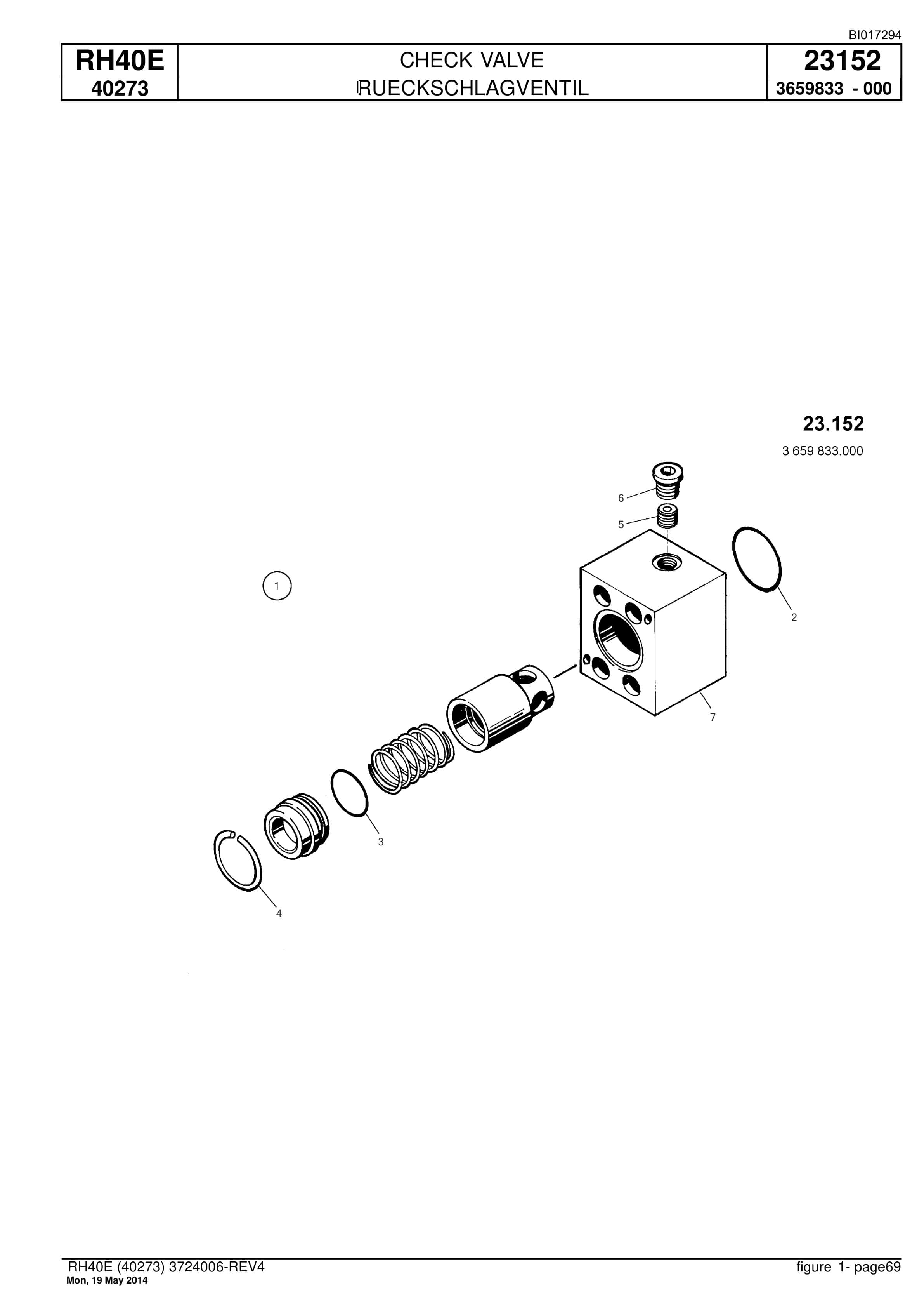 Caterpillar 6015 Hydraulic Shovel Spare Parts Manual BI017294-2