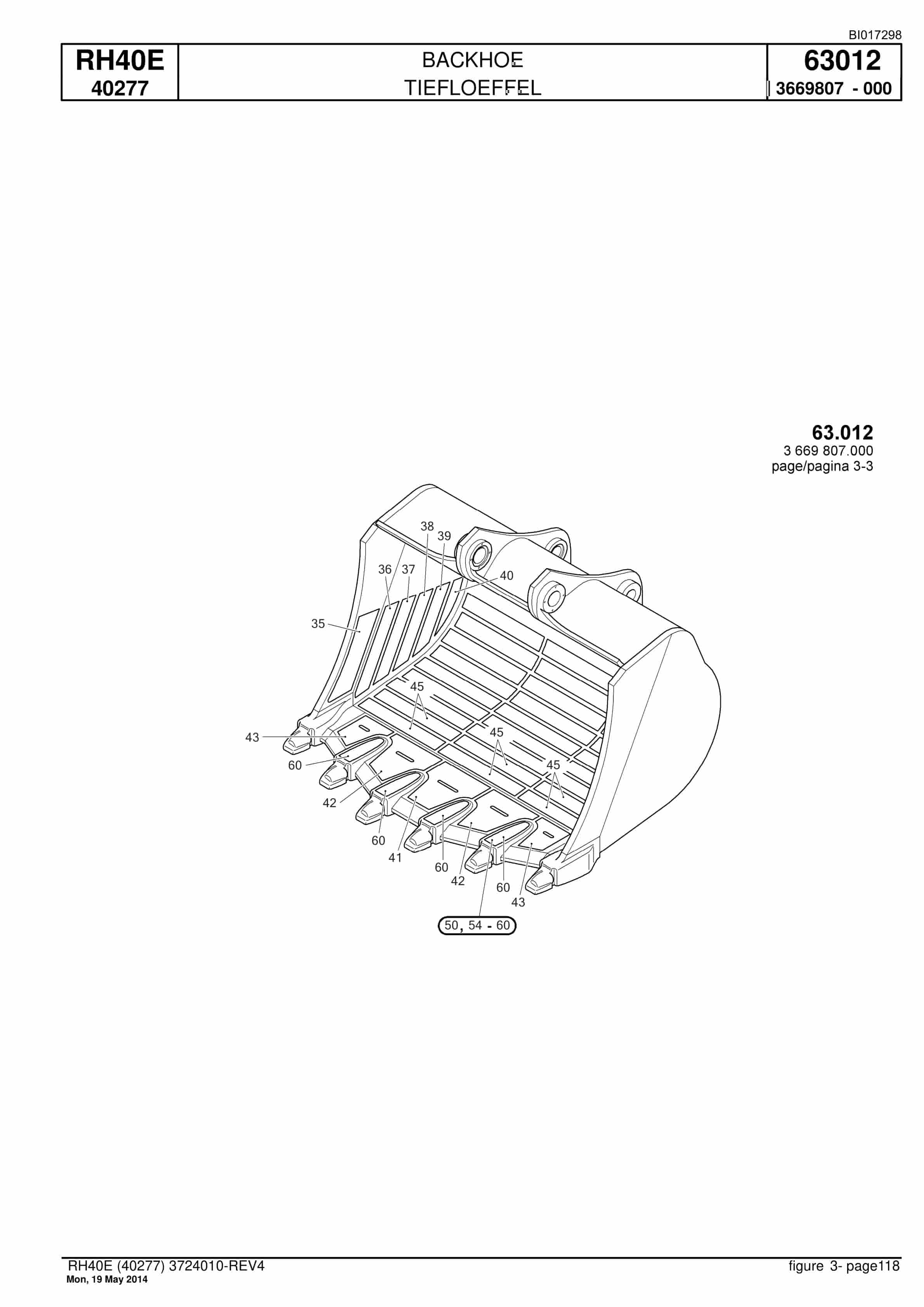 Caterpillar 6015 Hydraulic Shovel Spare Parts Manual BI017298-5